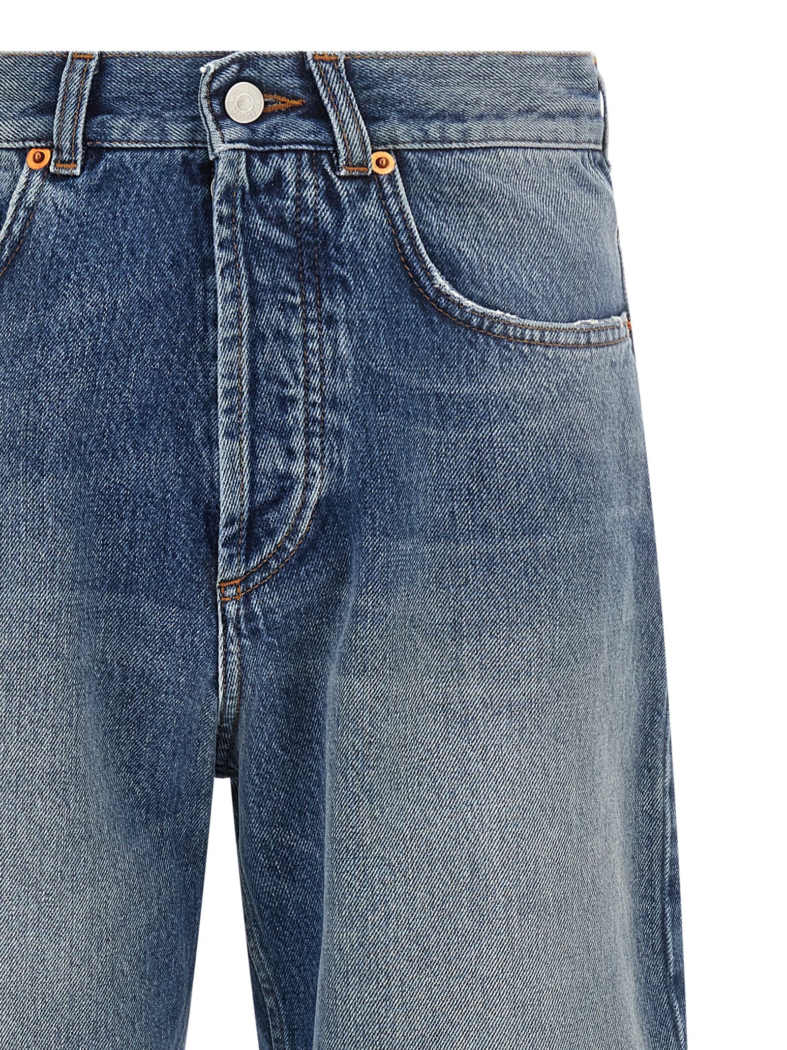 Magliano Blaue Jeans aus Baumwolle im geraden Schnitt
