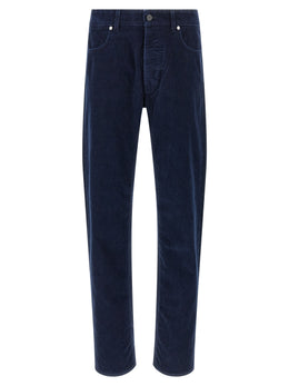 Stone Island Blaue Baumwoll-Freizeithose