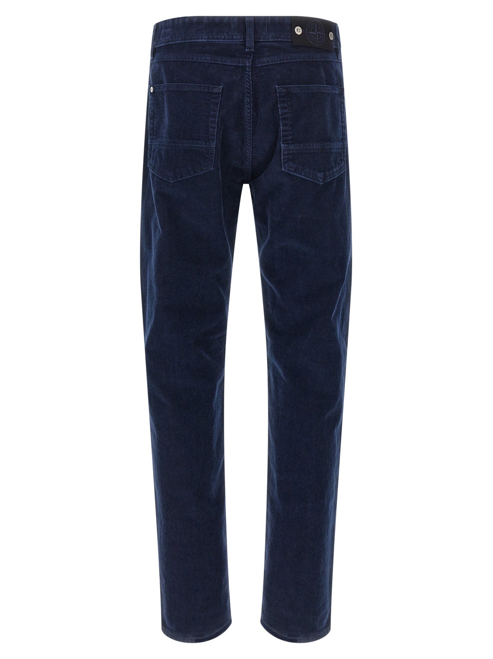 Stone Island Blaue Baumwoll-Freizeithose