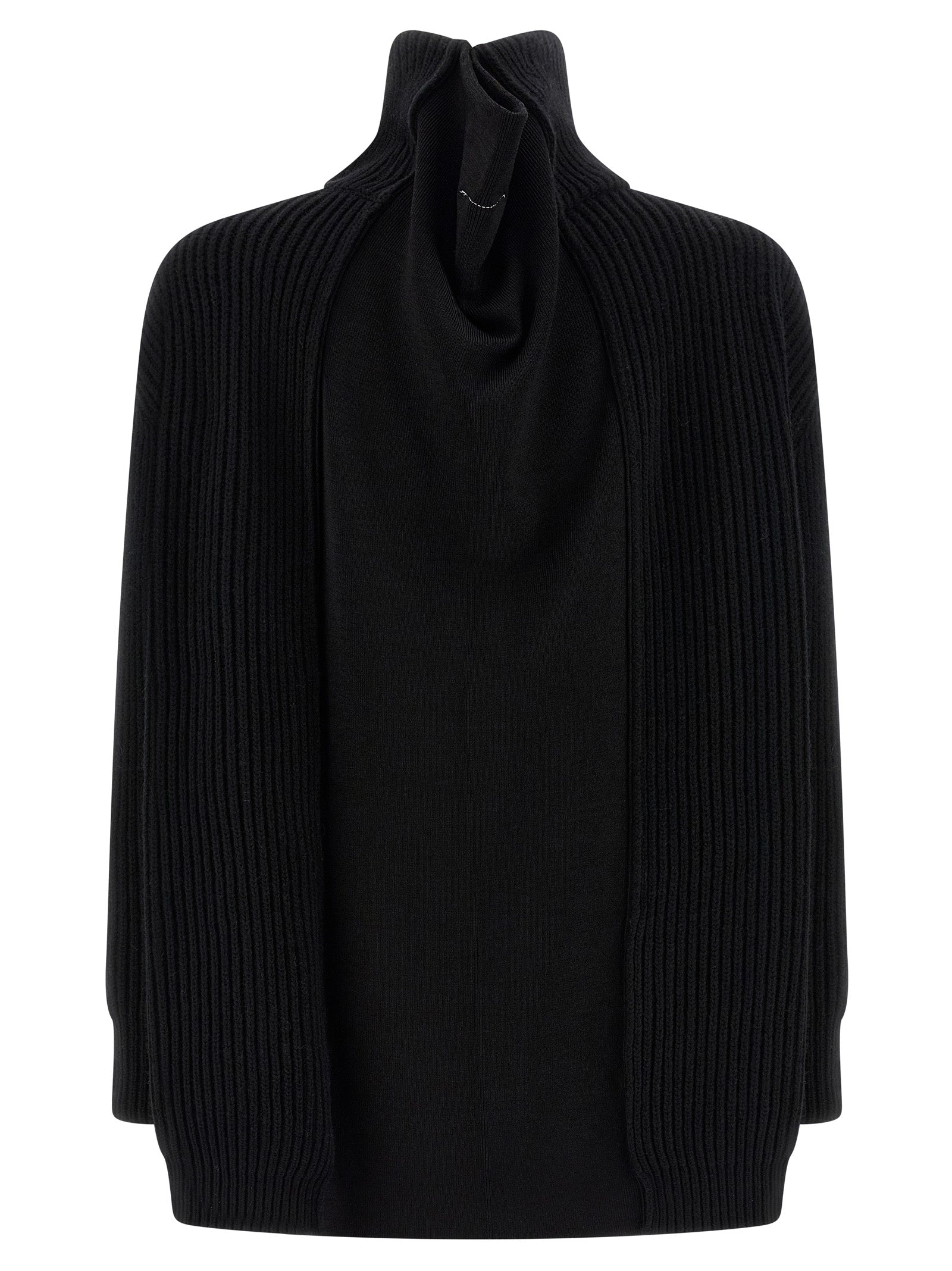 MM6 Maison Margiela Schwarzes Wollkleid Kurz