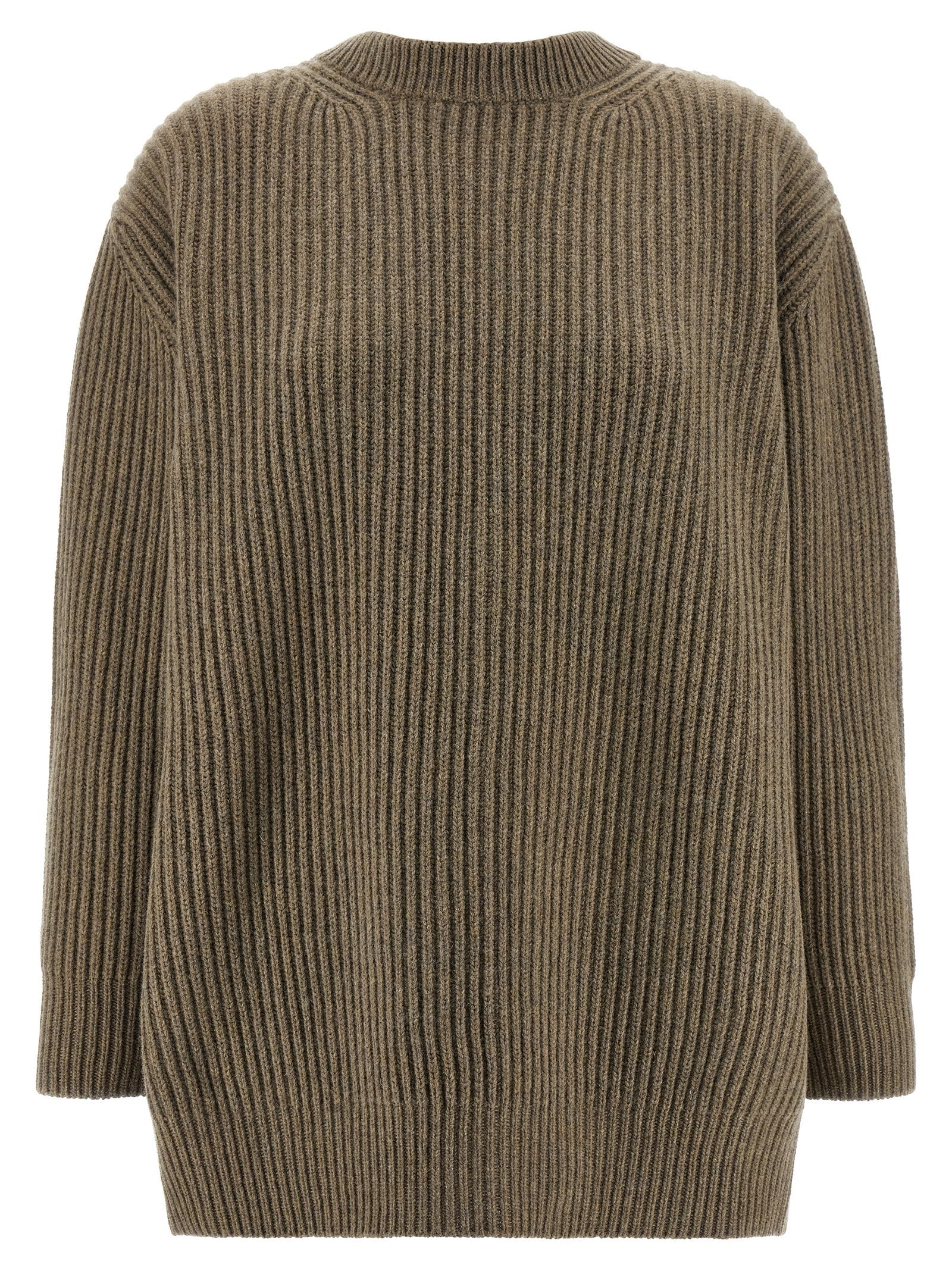MM6 Maison Margiela Kurzes Kleid aus beiger Schurwolle