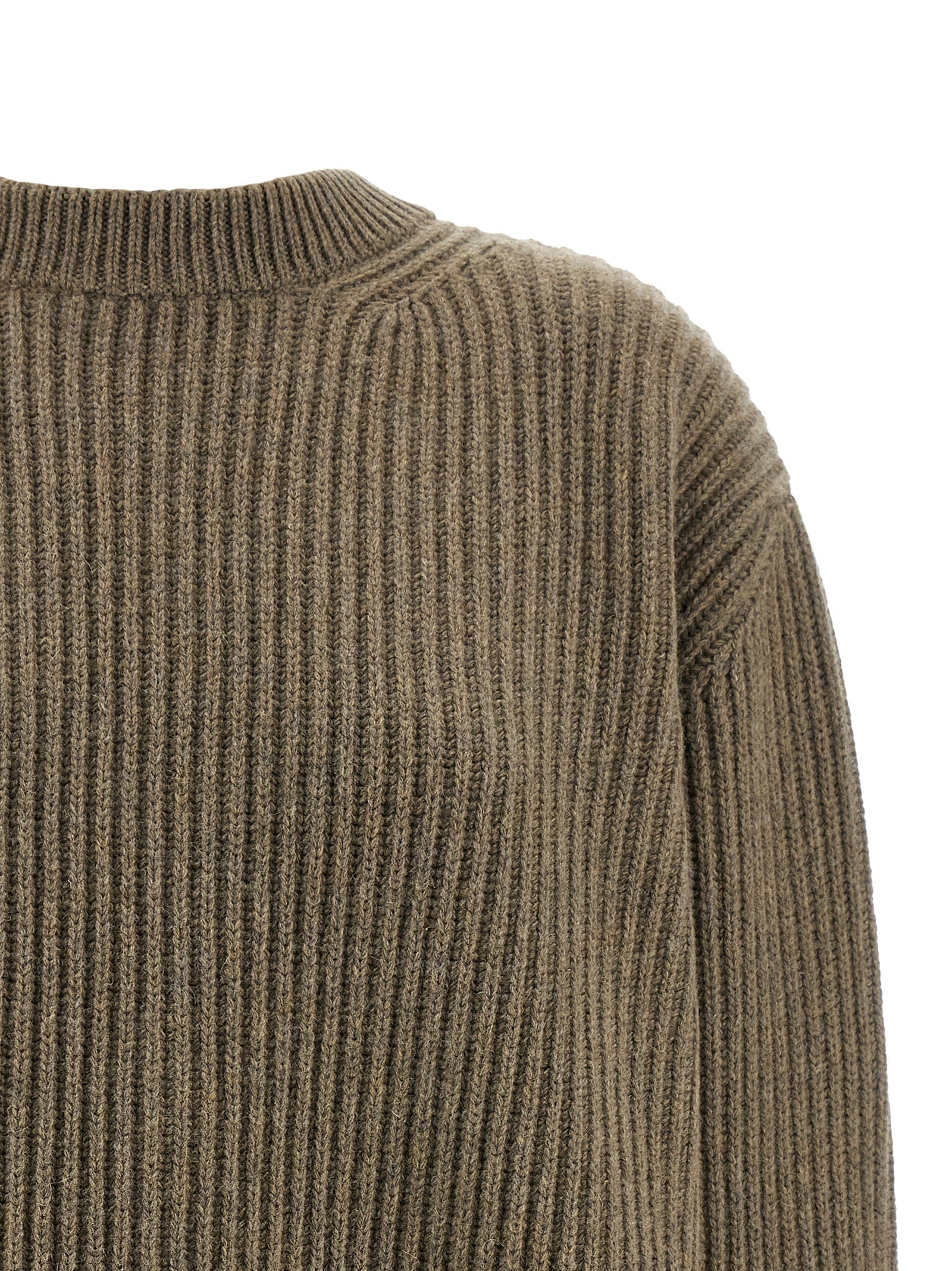 MM6 Maison Margiela Kurzes Kleid aus beiger Schurwolle