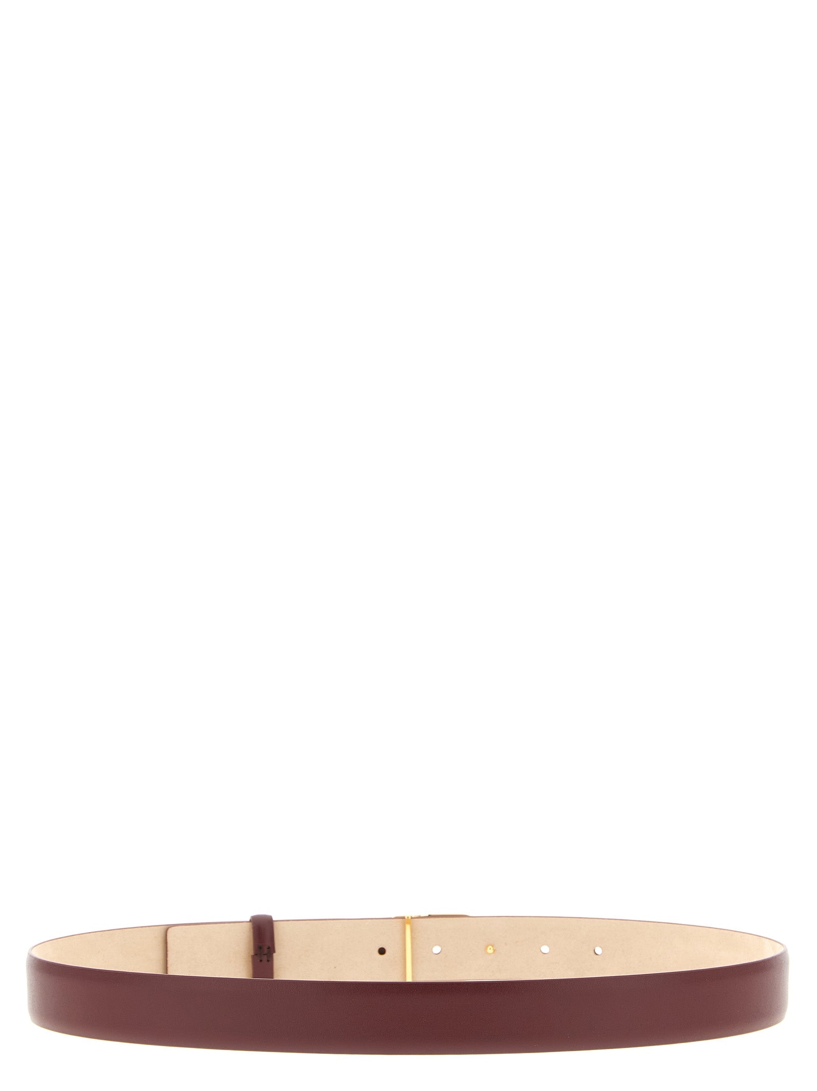 Khaite Bordeaux Kalbsleder Gürtel Regular