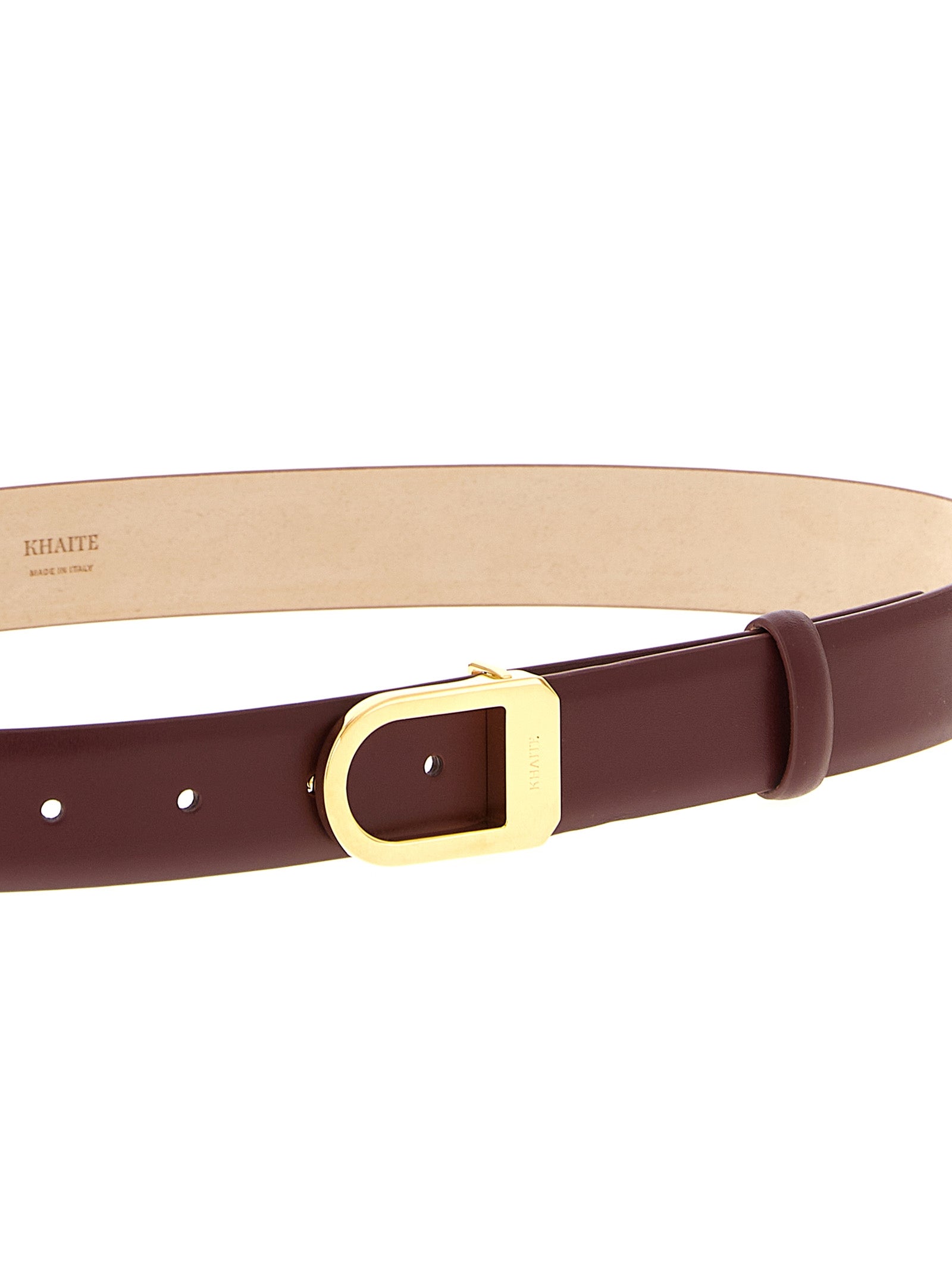 Khaite Bordeaux Kalbsleder Gürtel Regular