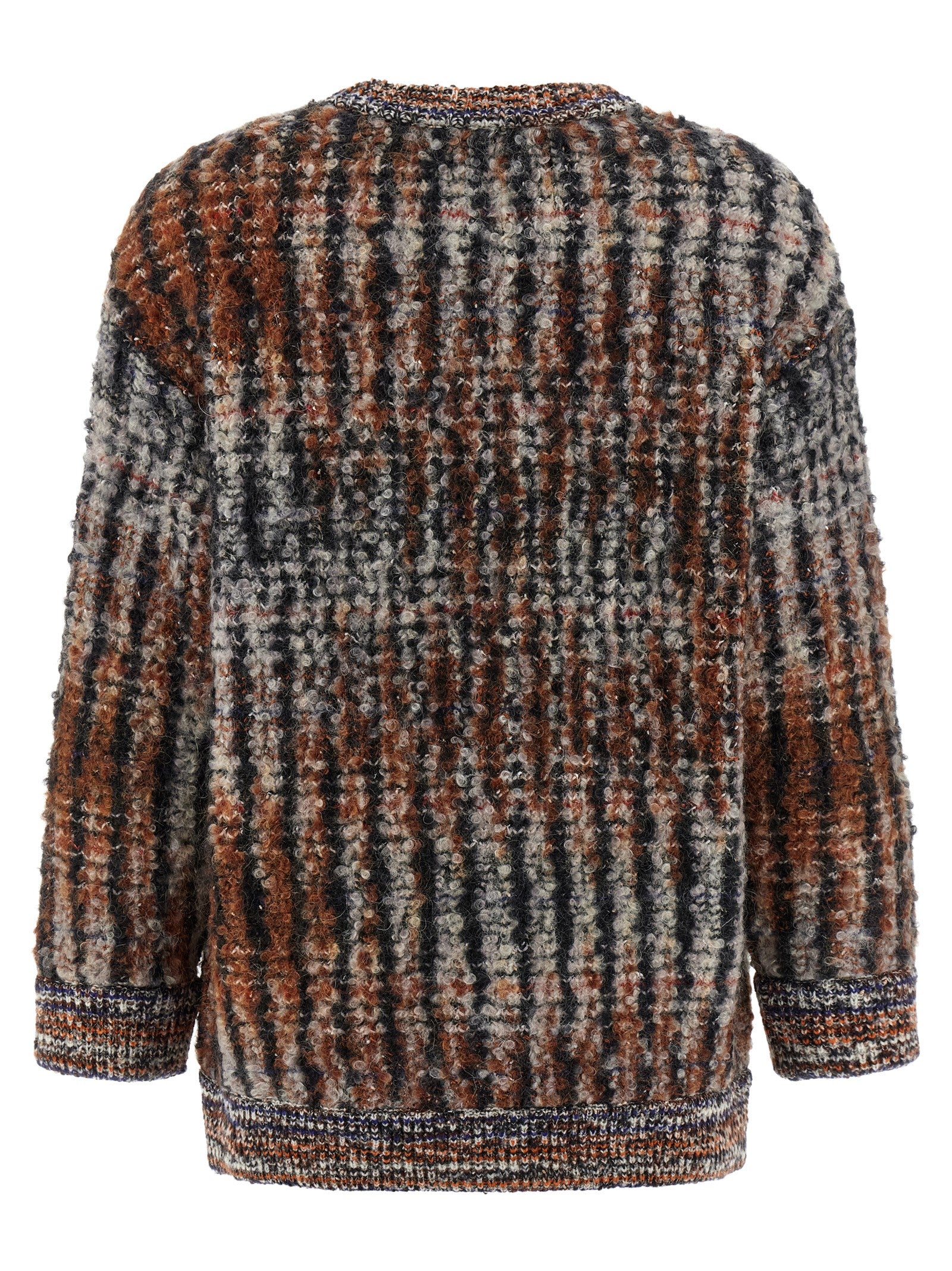 Missoni Mehrfarbige Wollstrickjacke