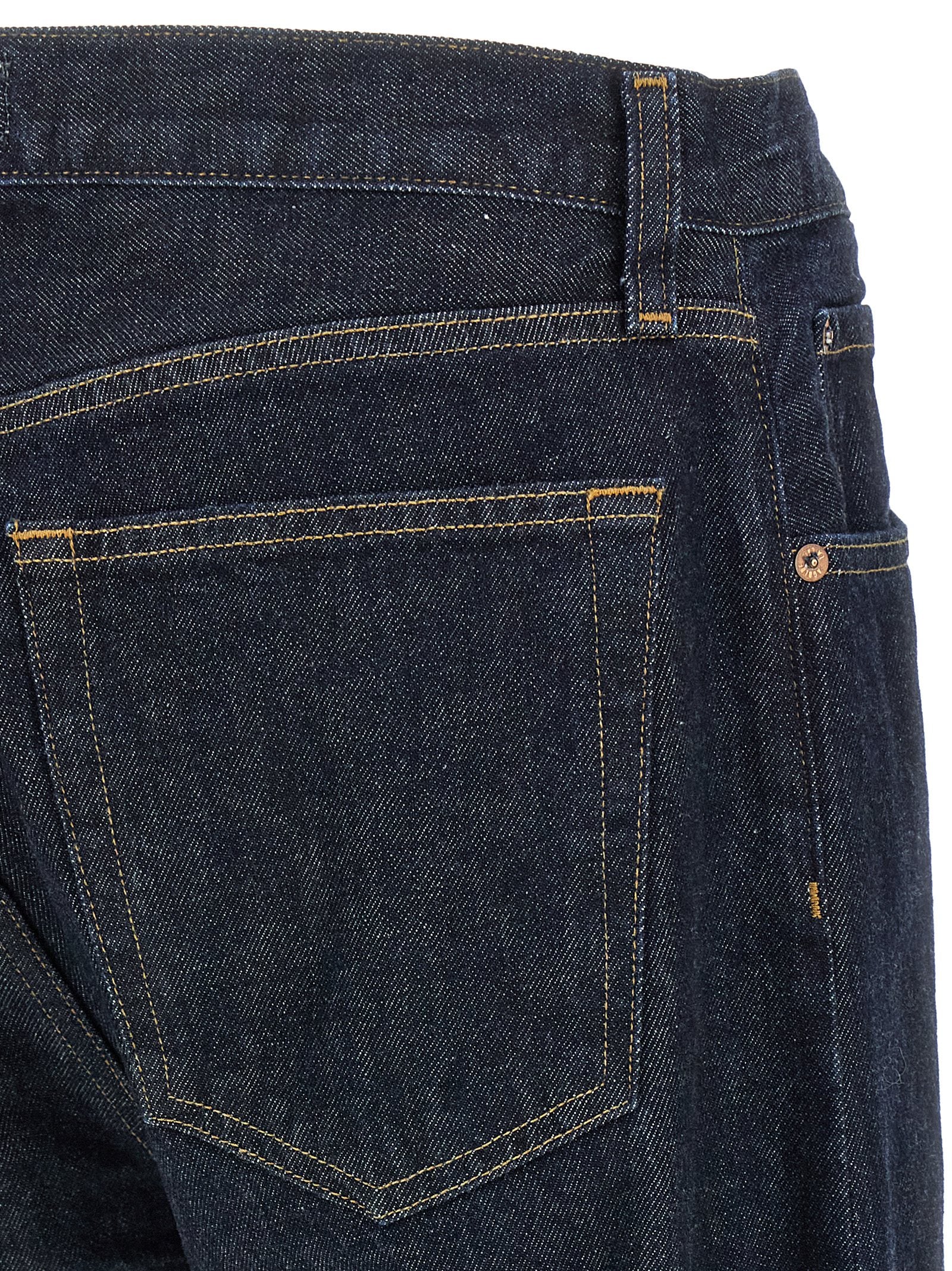 Agolde Blaue Jeans aus Baumwolle im geraden Schnitt