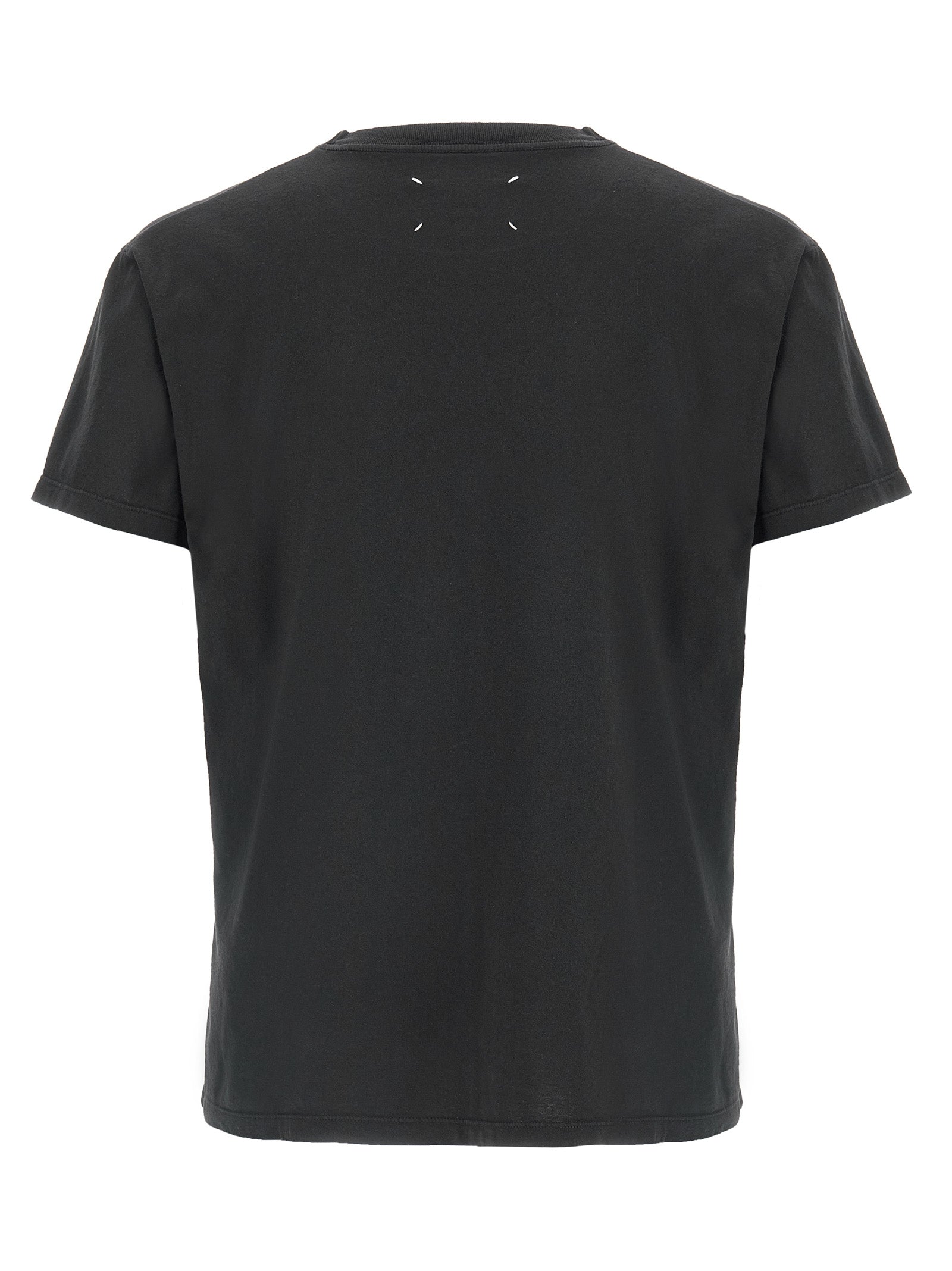 Maison Margiela Schwarzes Baumwoll-T-Shirt