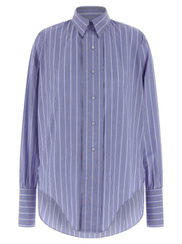 Maison Margiela Blaue Baumwollbluse