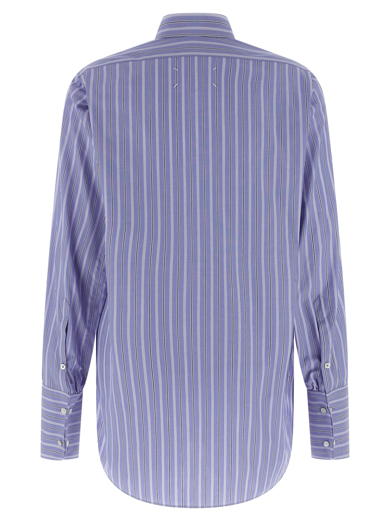 Maison Margiela Blaue Baumwollbluse