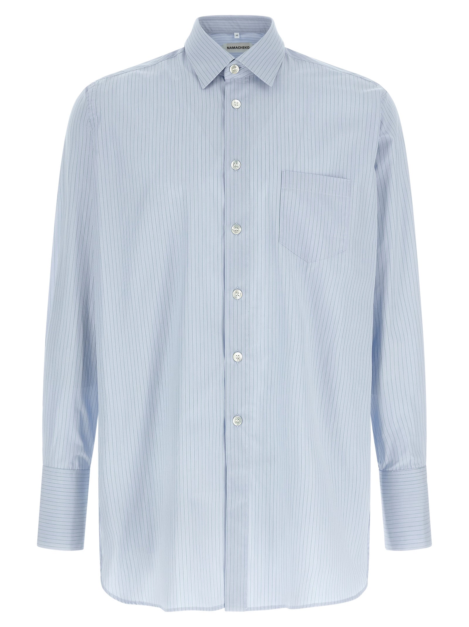 Namacheko Blaue Baumwollbluse