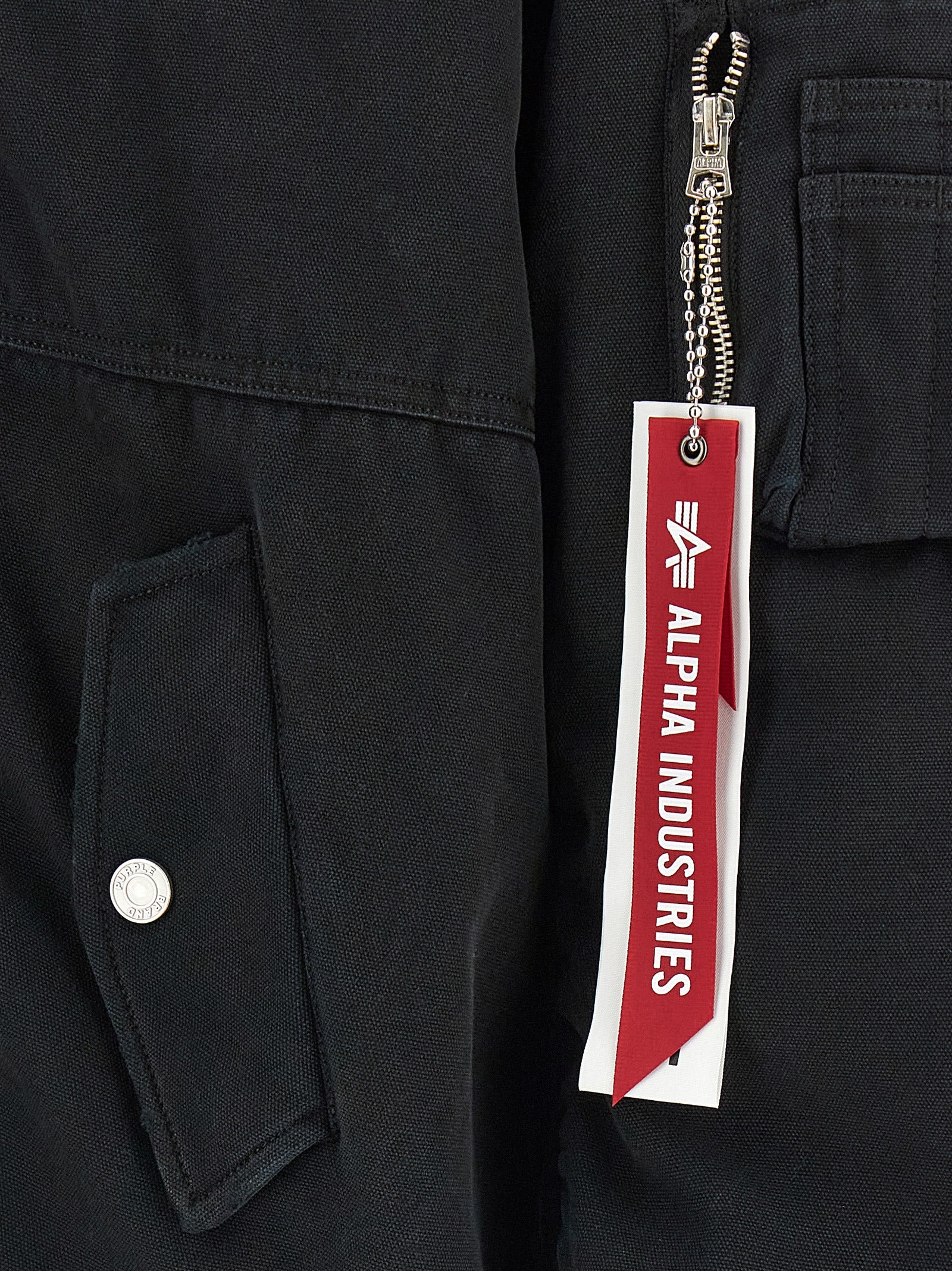 PURPLE Mehrfarbige Baumwoll-Bomberjacke
