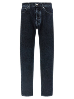 MM6 Maison Margiela Schwarze Baumwoll-Jeans mit geradem Bein