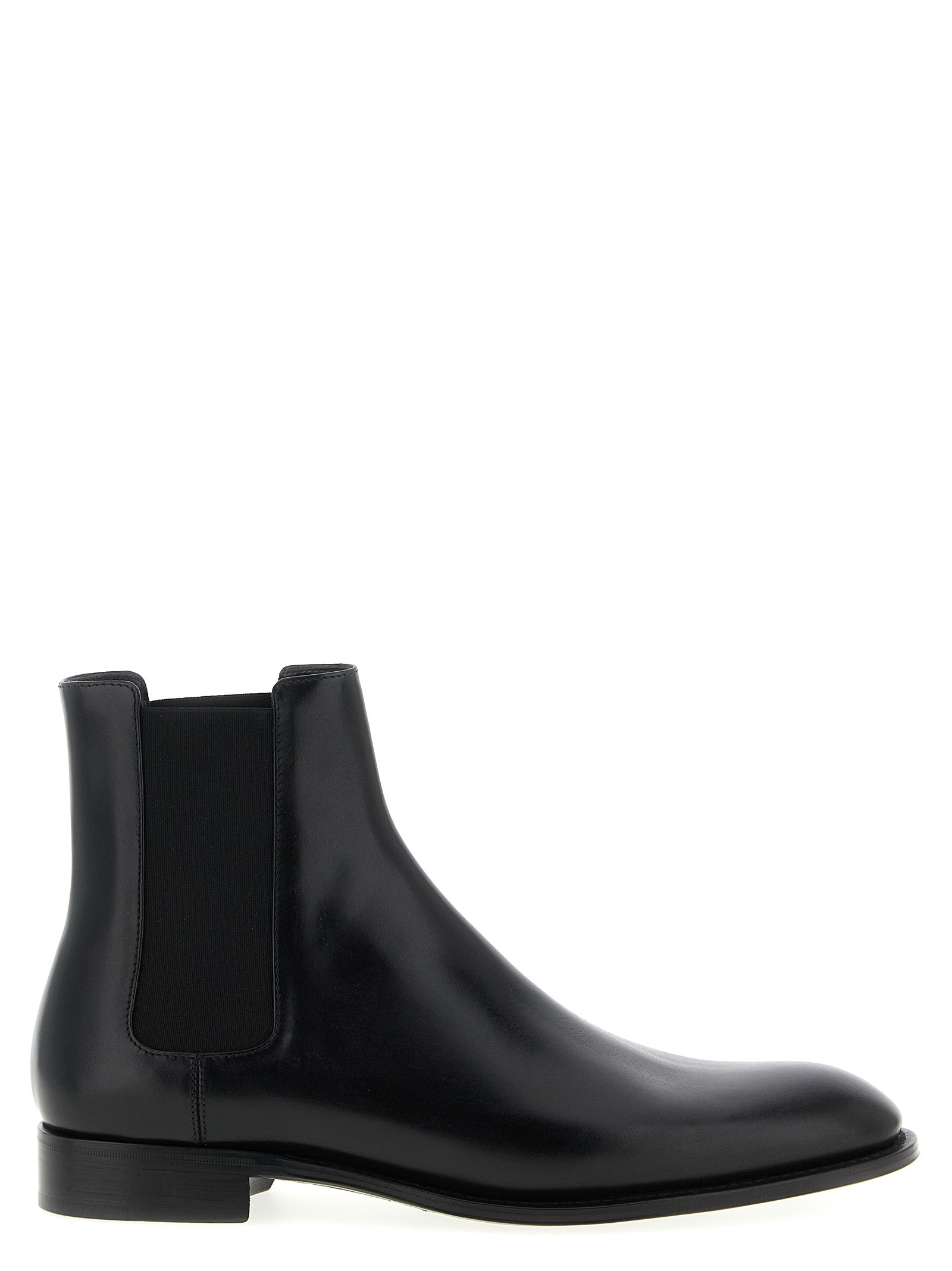 Saint Laurent Schwarze Chelsea Boots aus Kalbsleder
