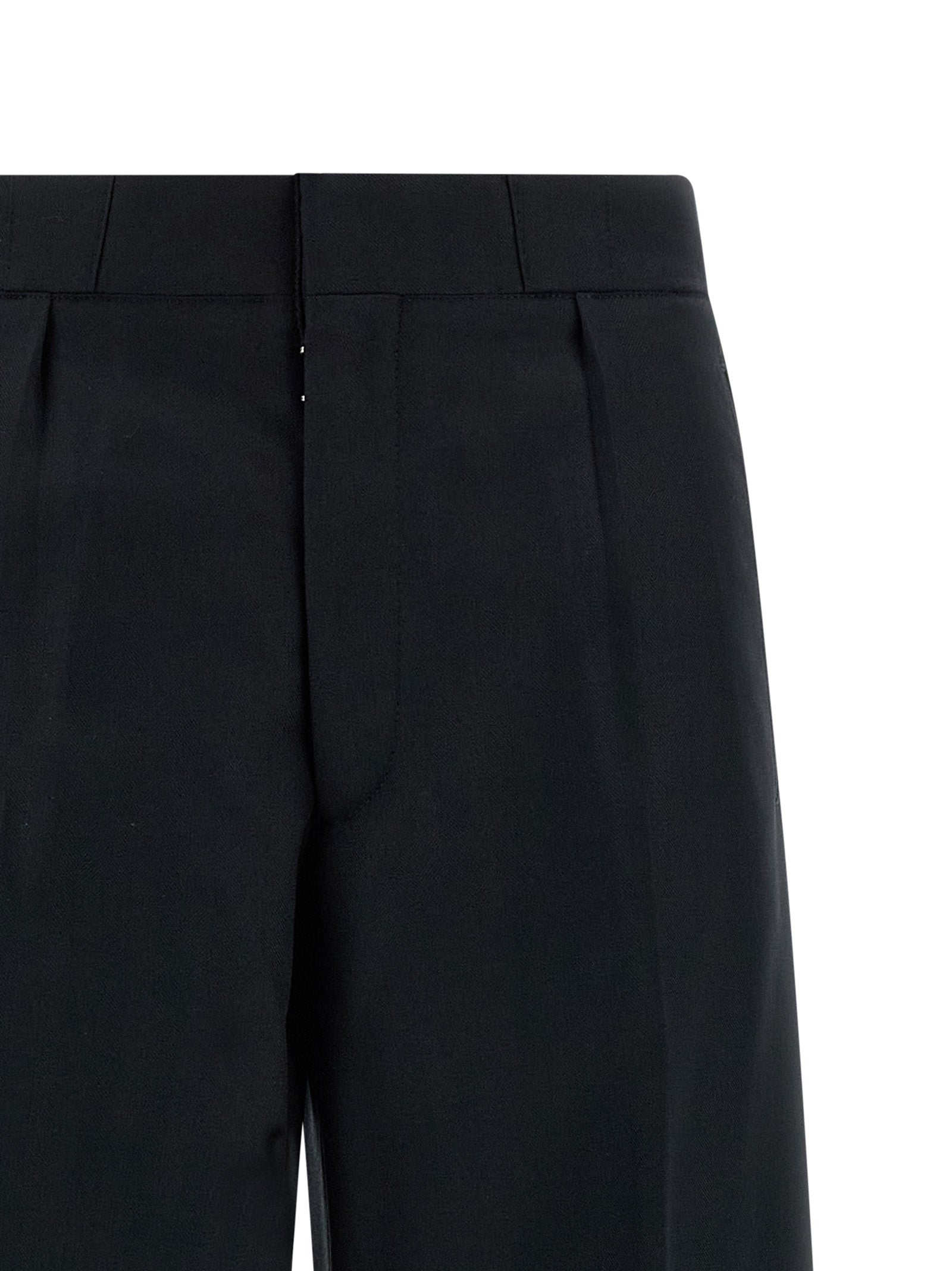 Maison Margiela Schwarze Wollhose