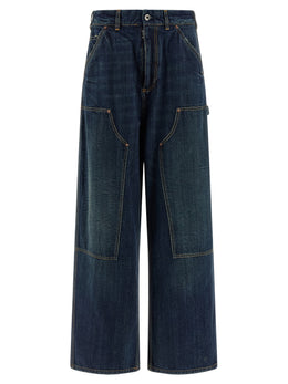 Maison Margiela Blaue Baumwolljeans im Relaxed Fit