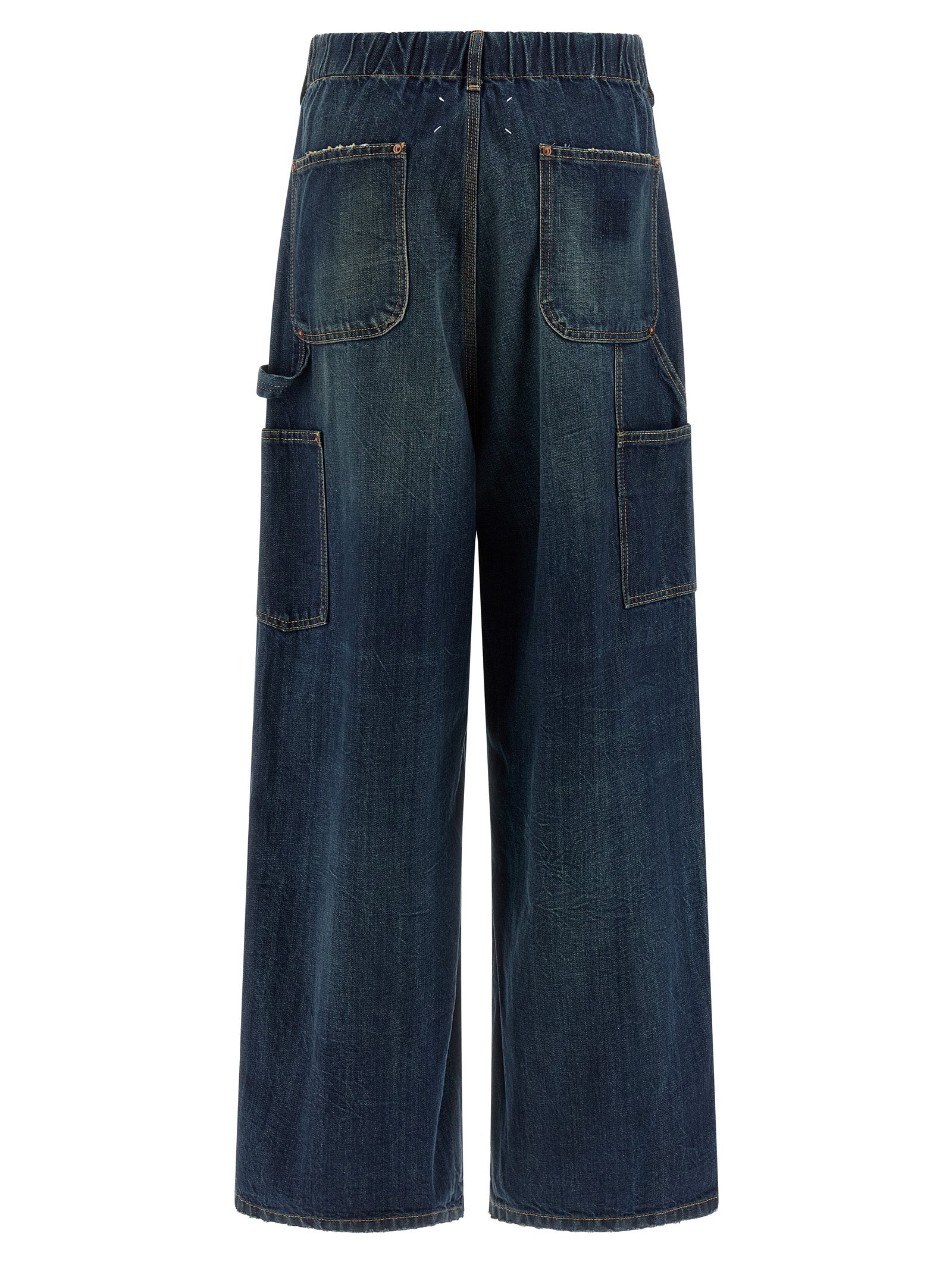 Maison Margiela Blaue Baumwolljeans im Relaxed Fit
