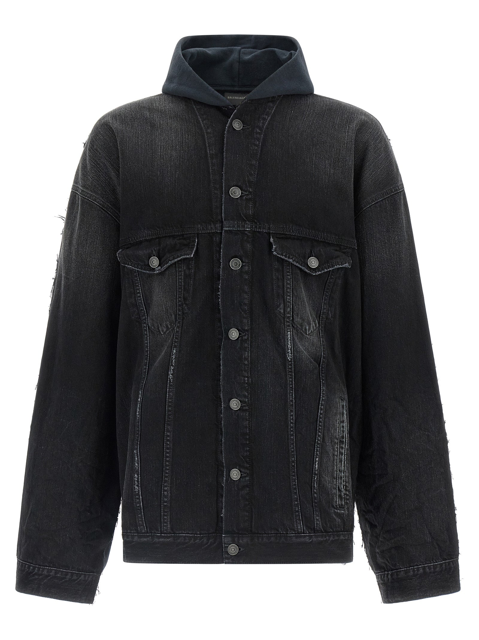 Balenciaga Schwarze Baumwoll-Denimjacke