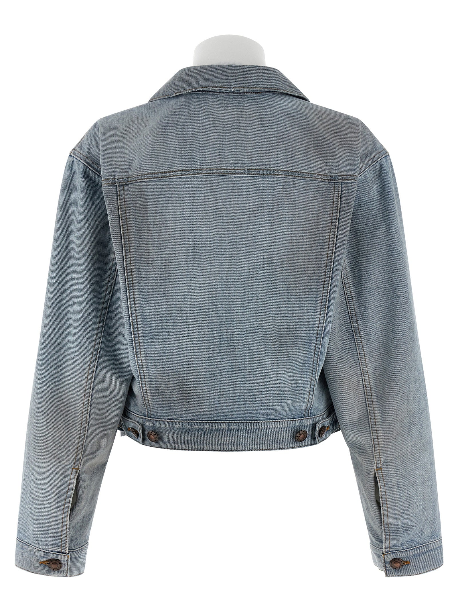 Balenciaga Blaue Jeansjacke aus Baumwolle
