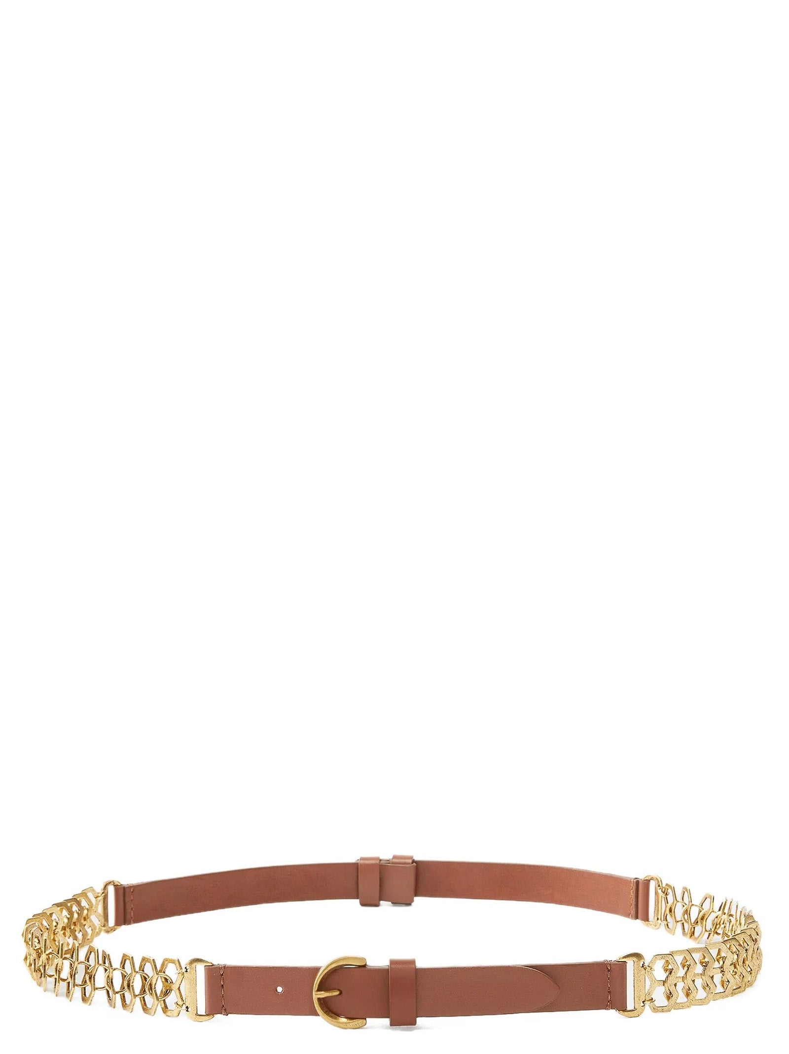 PINKO Brauner Kalbsleder Gürtel Regular
