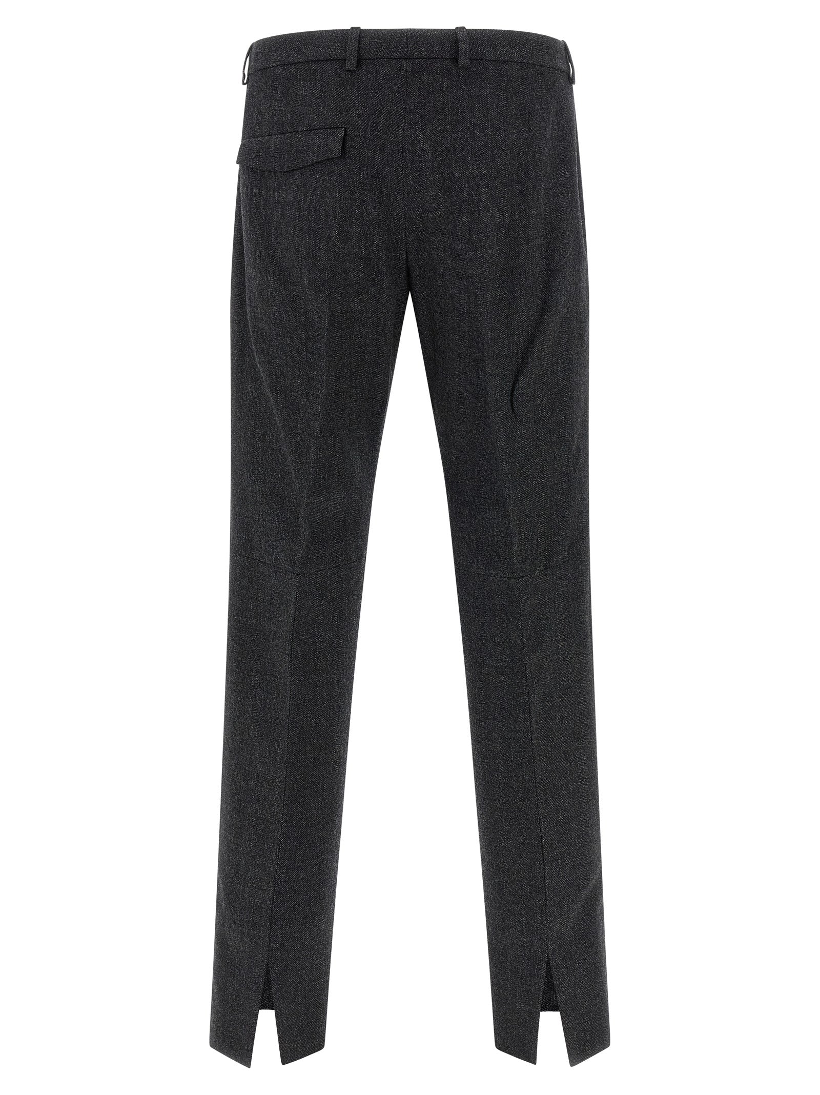 Gucci Graue Wollstoffhose