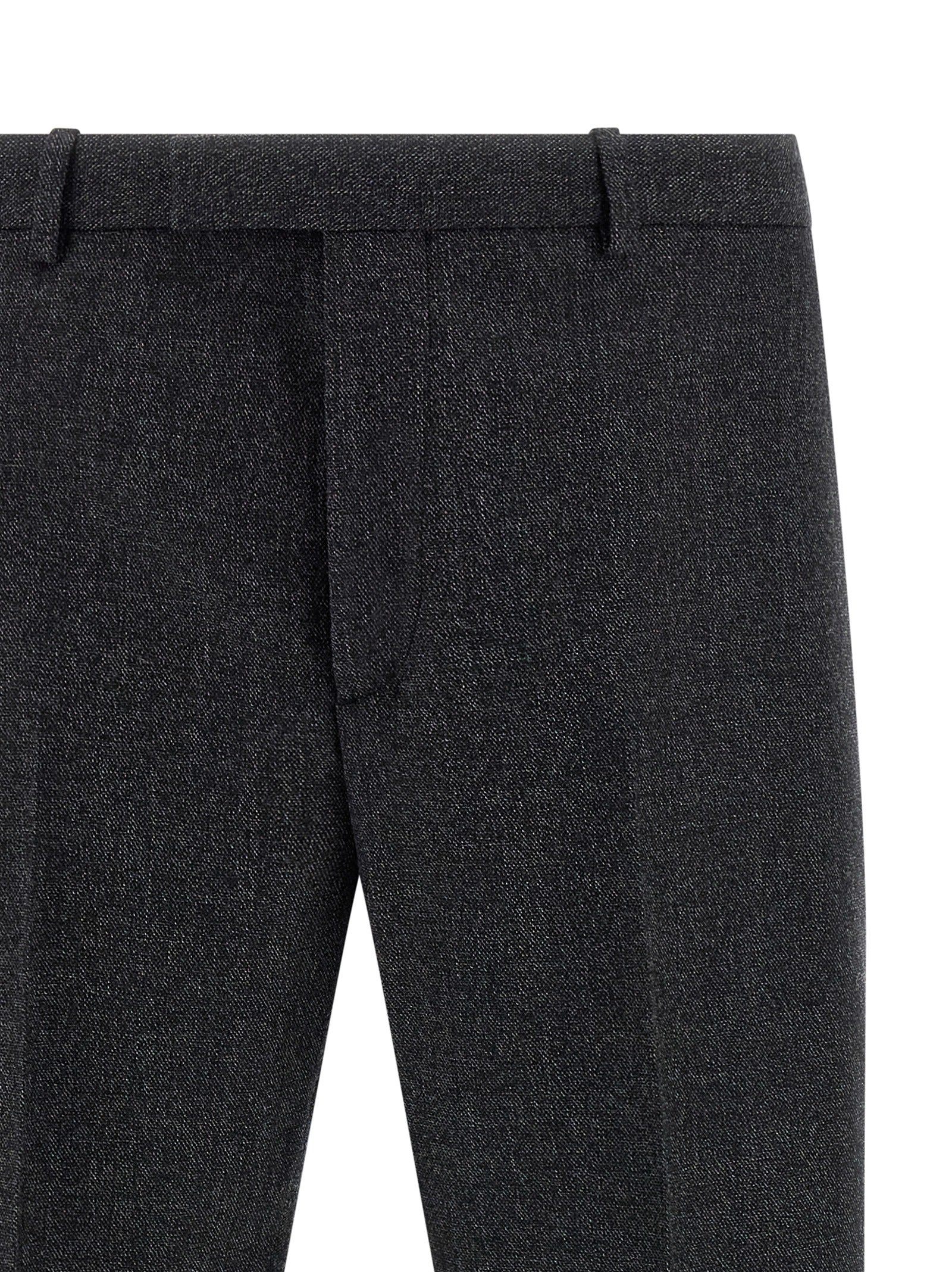 Gucci Graue Wollstoffhose