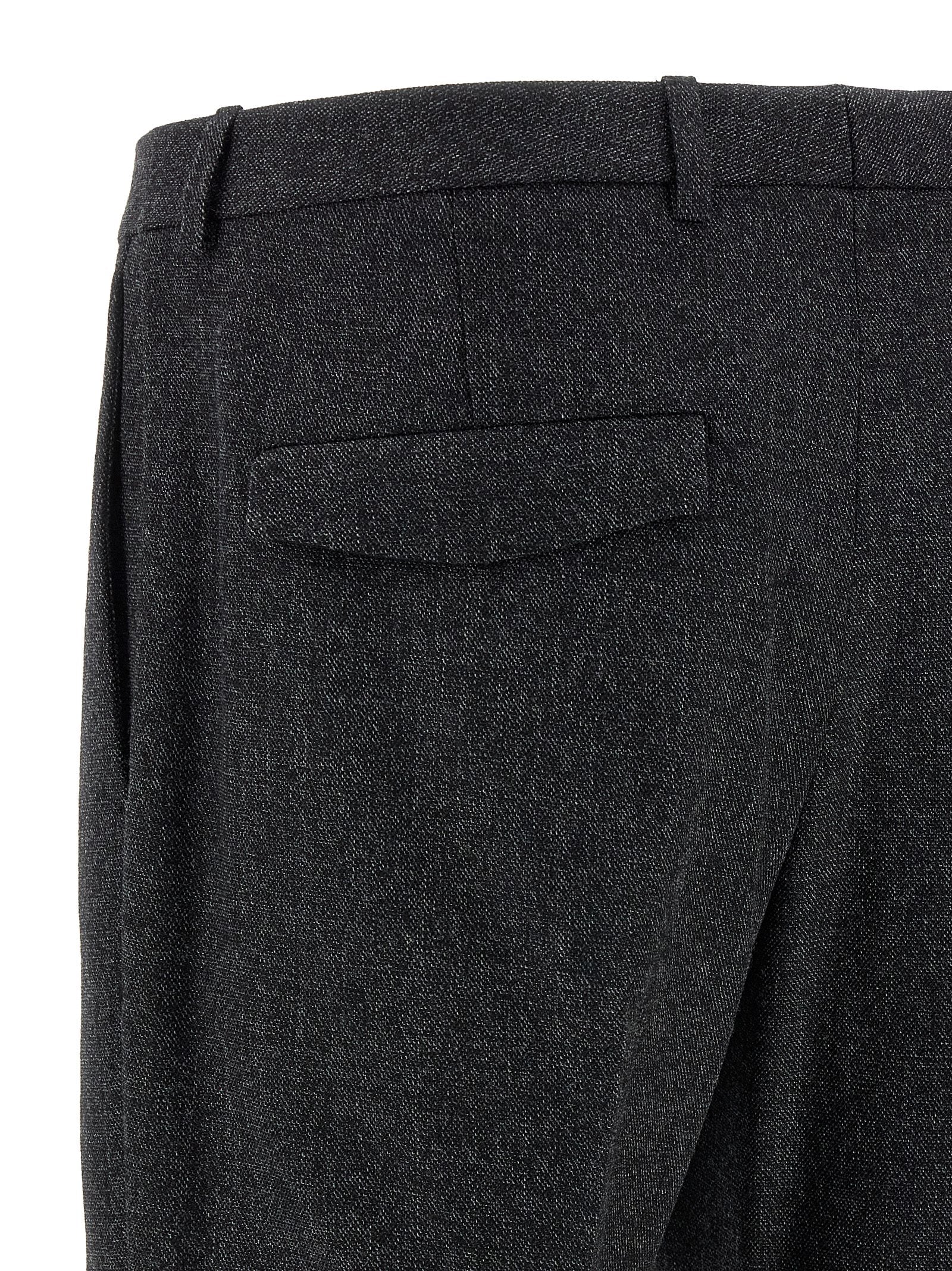 Gucci Graue Wollstoffhose