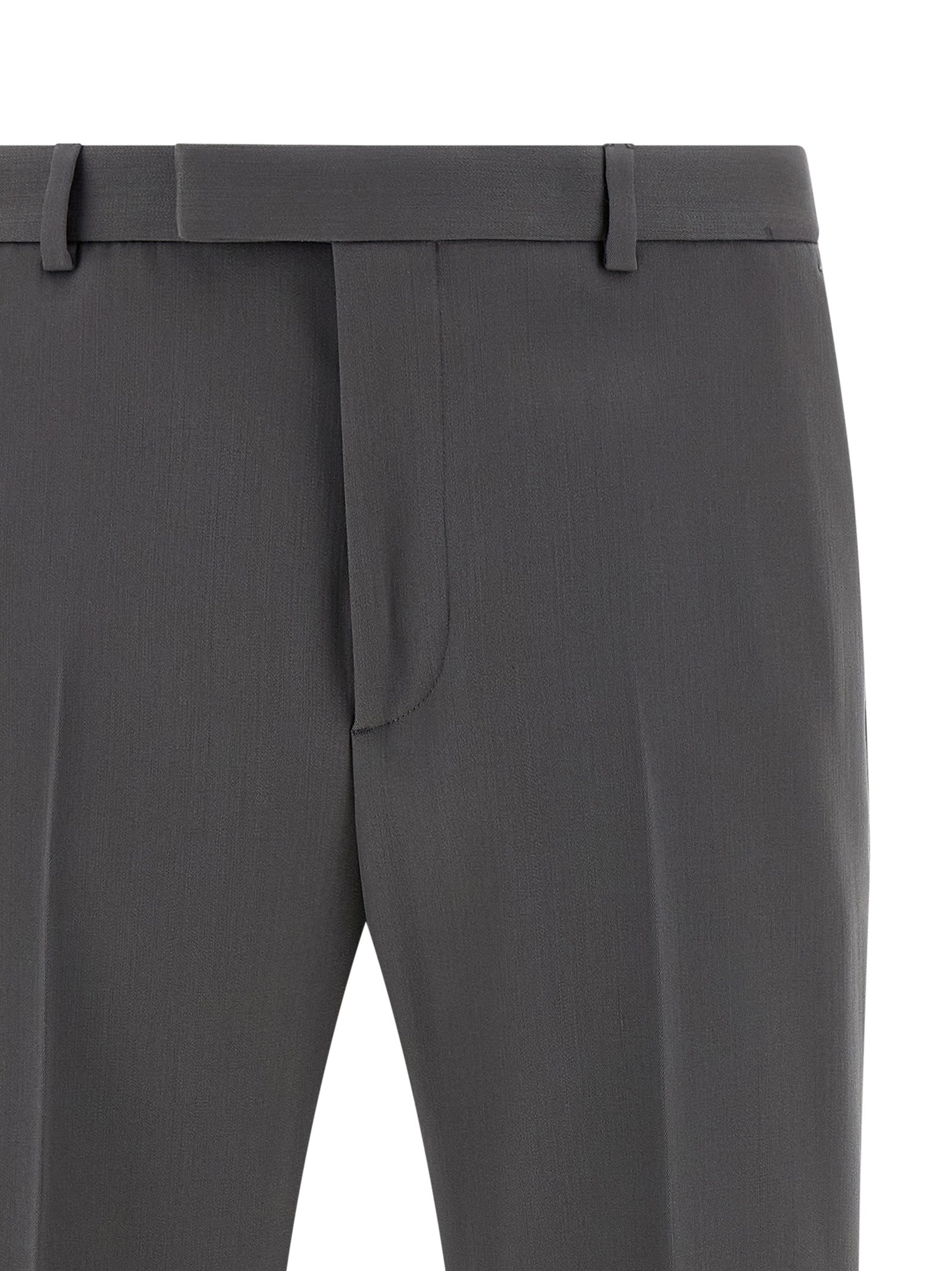 Gucci Graue Wollstoffhose
