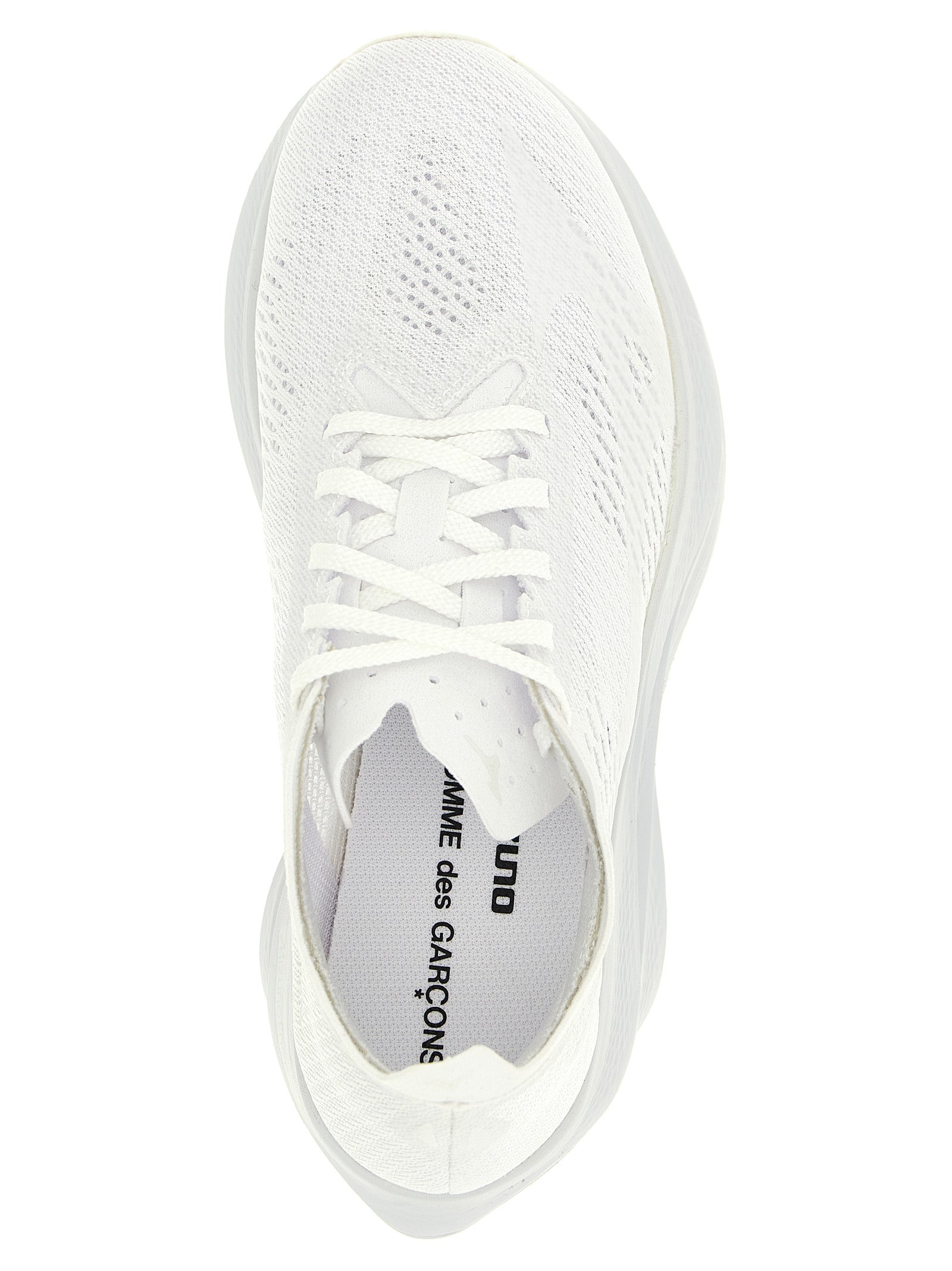 Comme Des Garçons Weiße synthetische Sportsneakers
