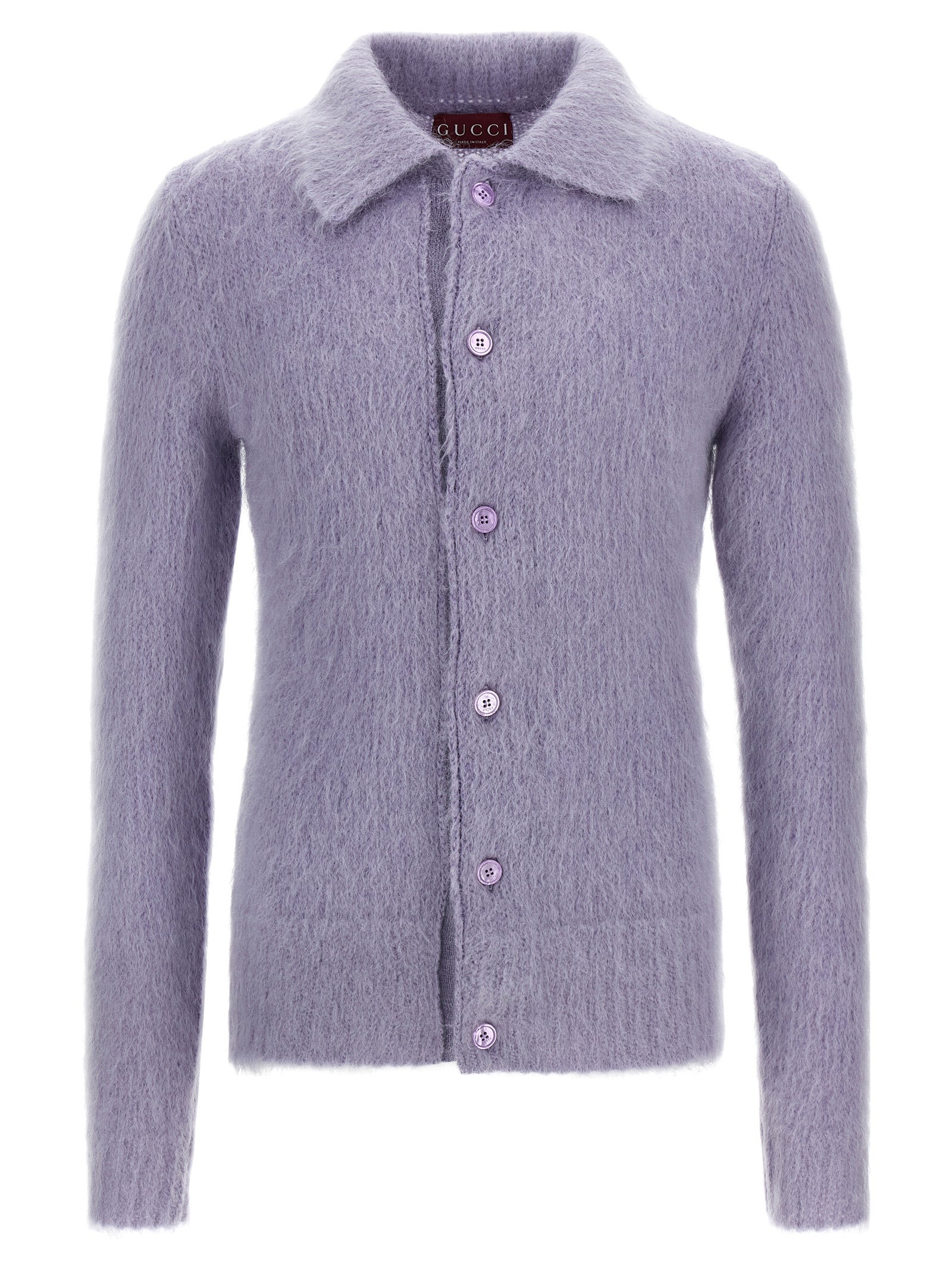 Gucci Lila Wollstrickjacke