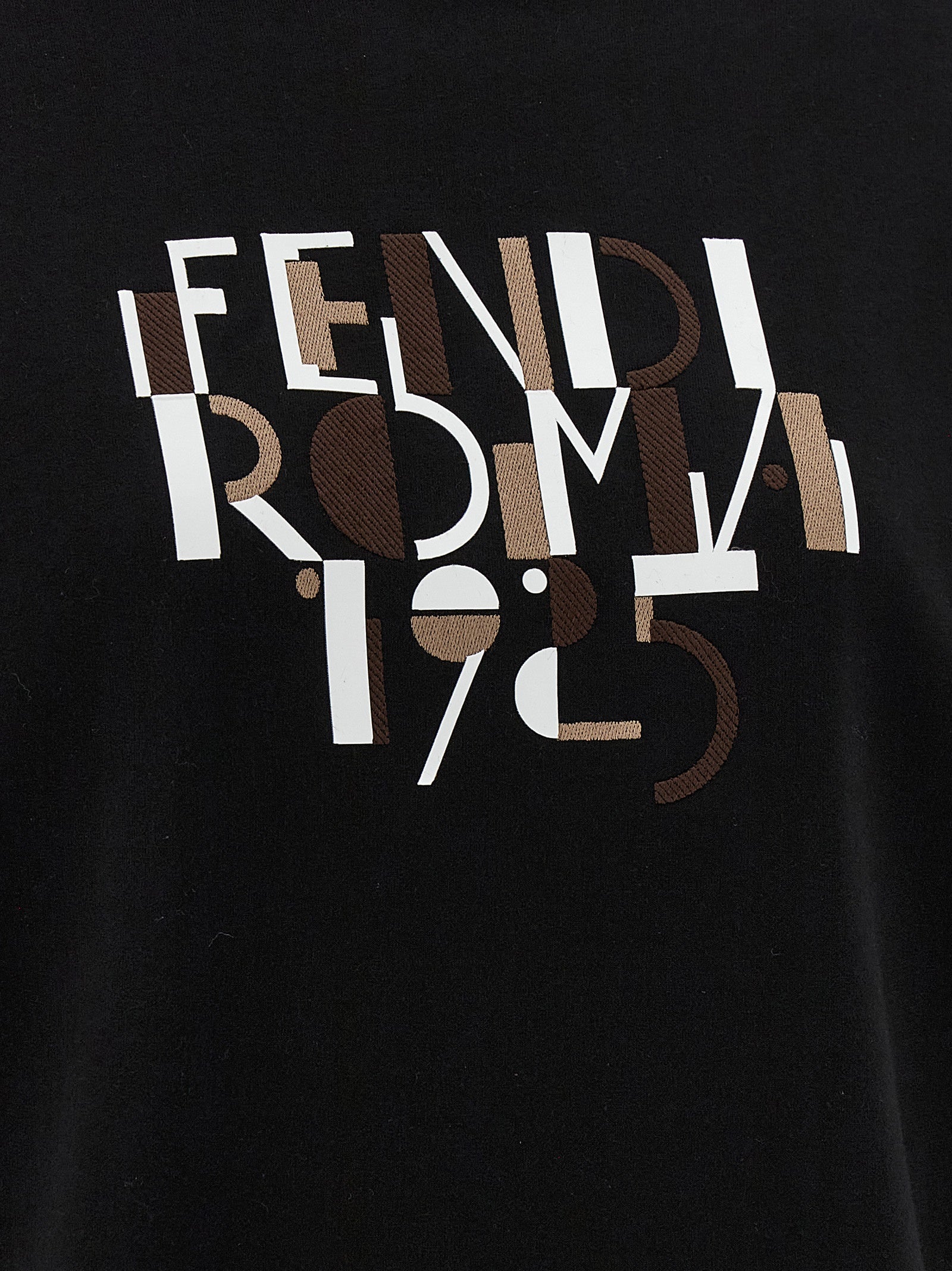 Fendi Schwarzer Baumwoll-Sweatshirt