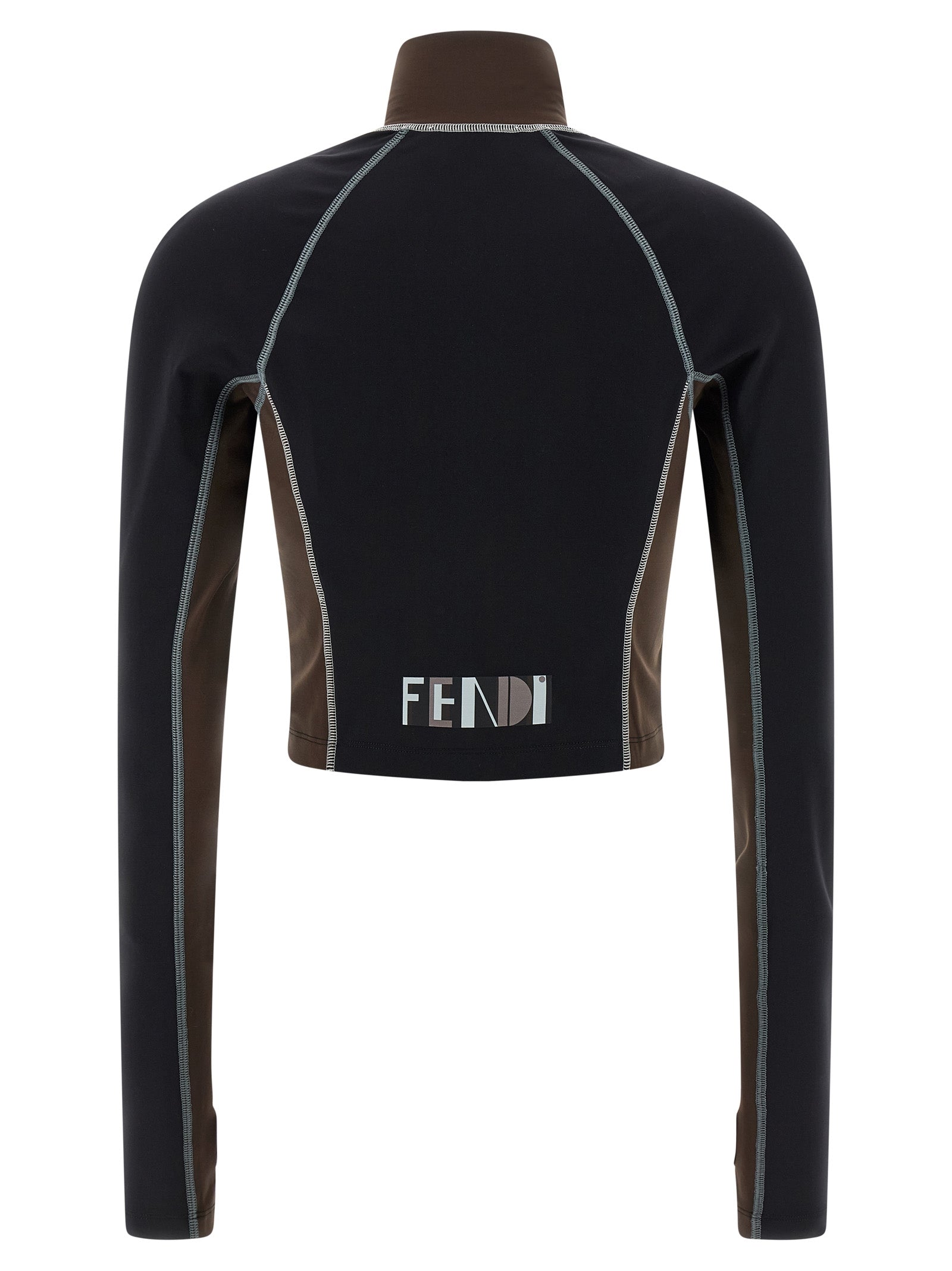 Fendi Schwarzes Polyamid-Oberteil