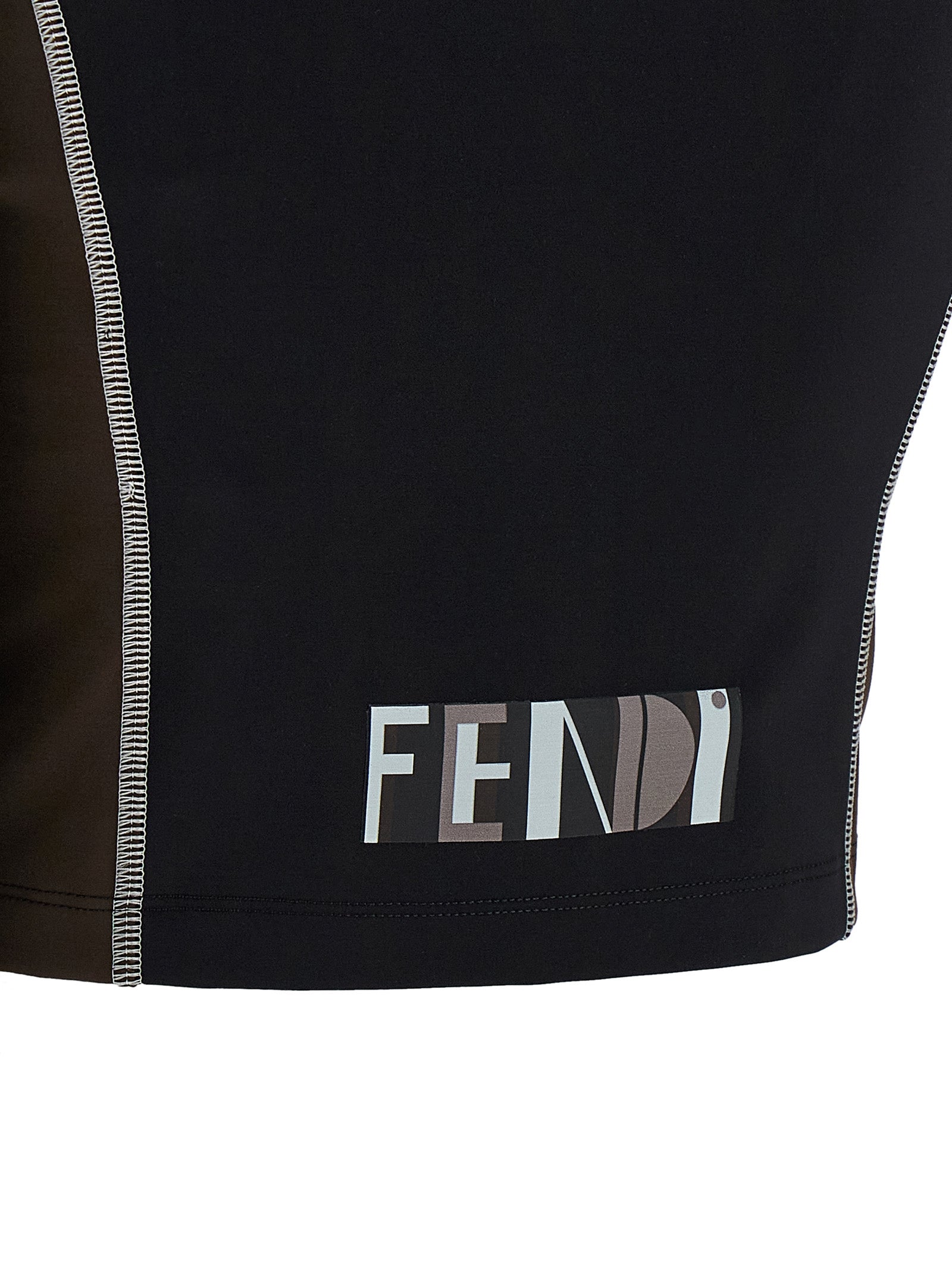 Fendi Schwarzes Polyamid-Oberteil