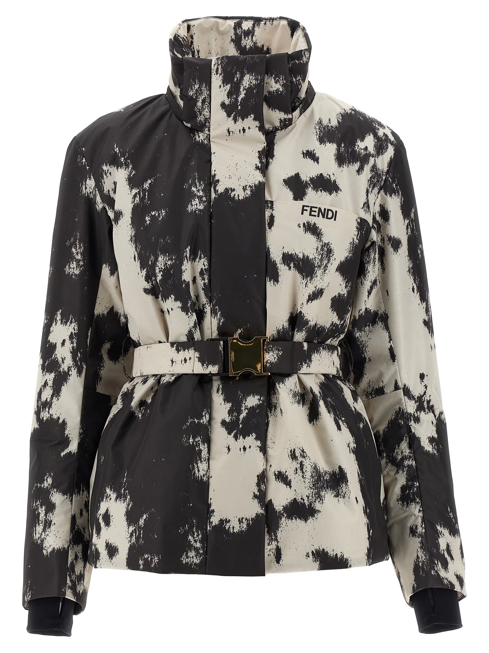 Fendi Mehrfarbige Shell-Jacke aus Polyester