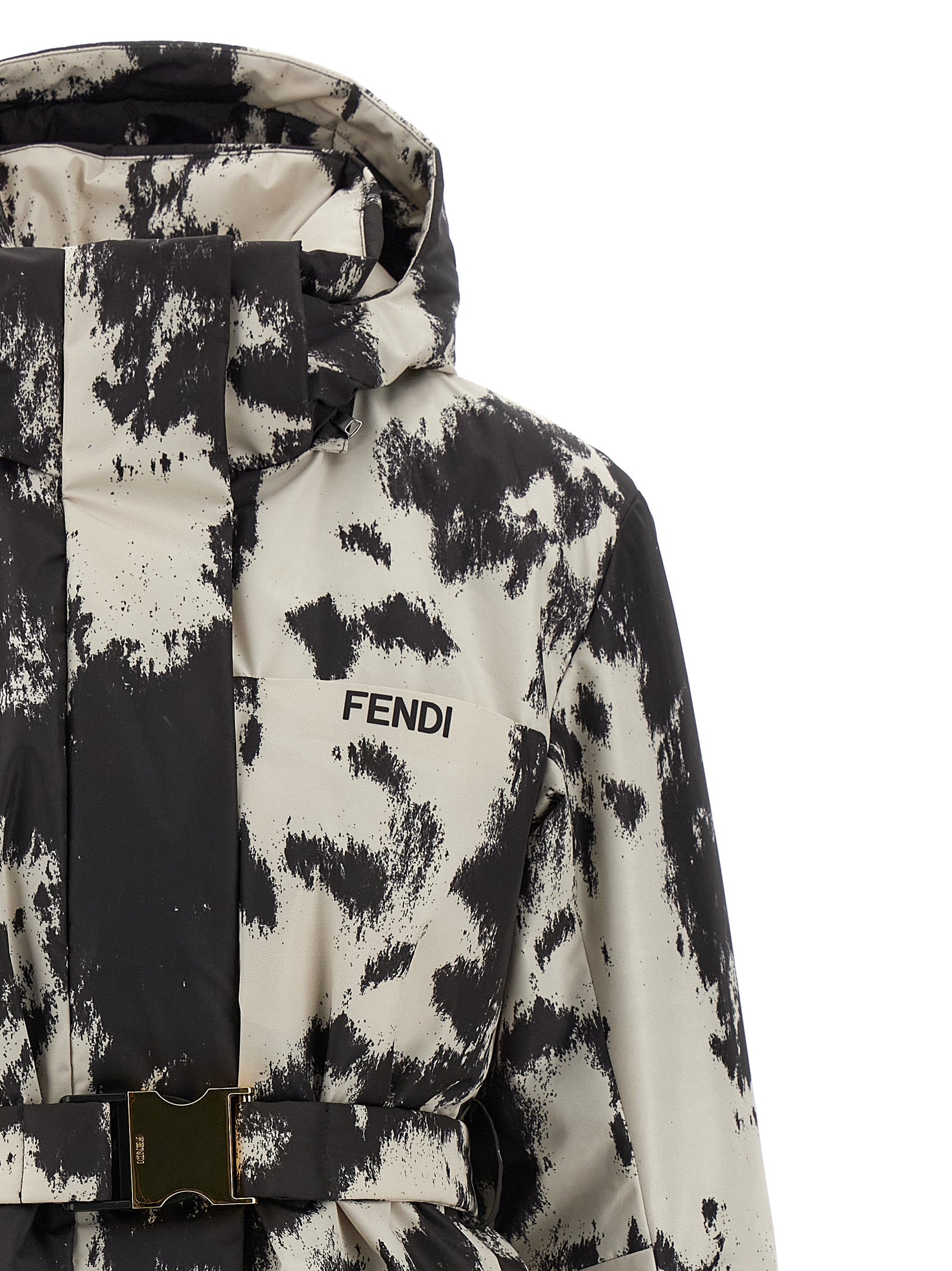 Fendi Mehrfarbige Shell-Jacke aus Polyester