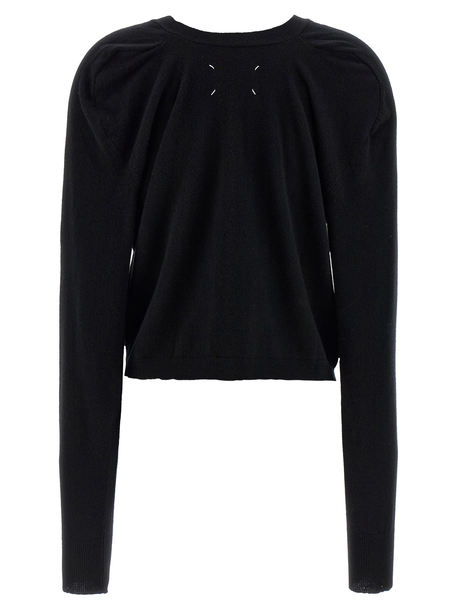 Maison Margiela Schwarzer Wollcardigan