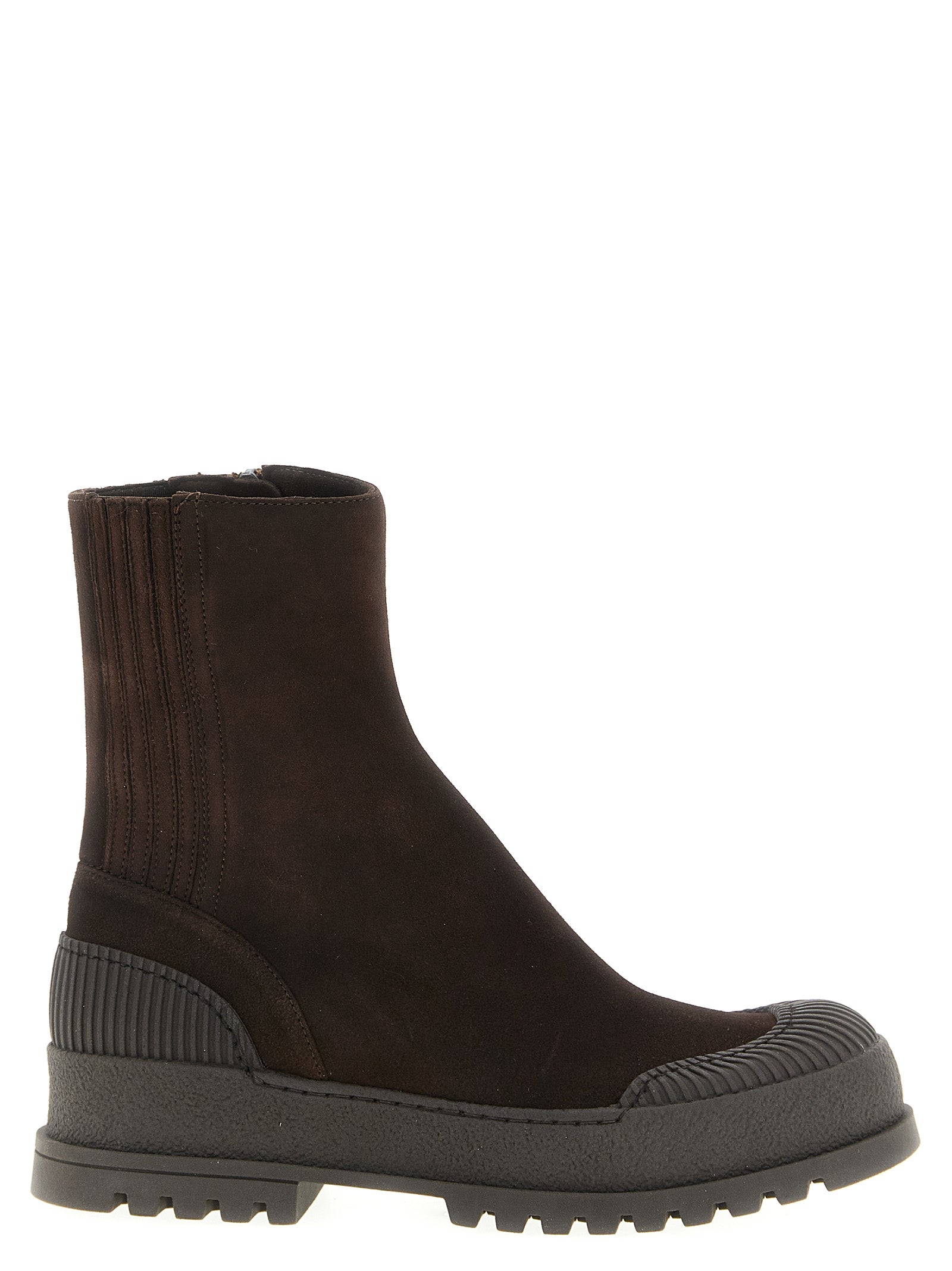 Aquazzura Ankle Boots aus braunem Ziegenleder