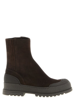 Aquazzura Ankle Boots aus braunem Ziegenleder