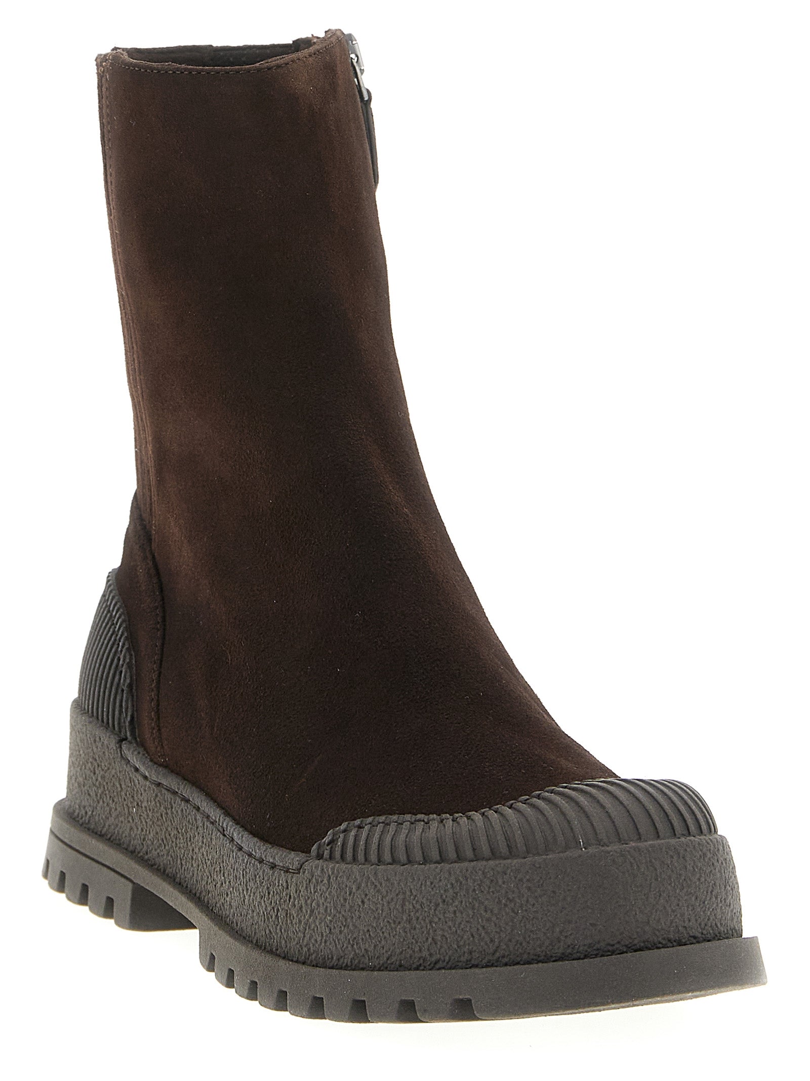 Aquazzura Ankle Boots aus braunem Ziegenleder
