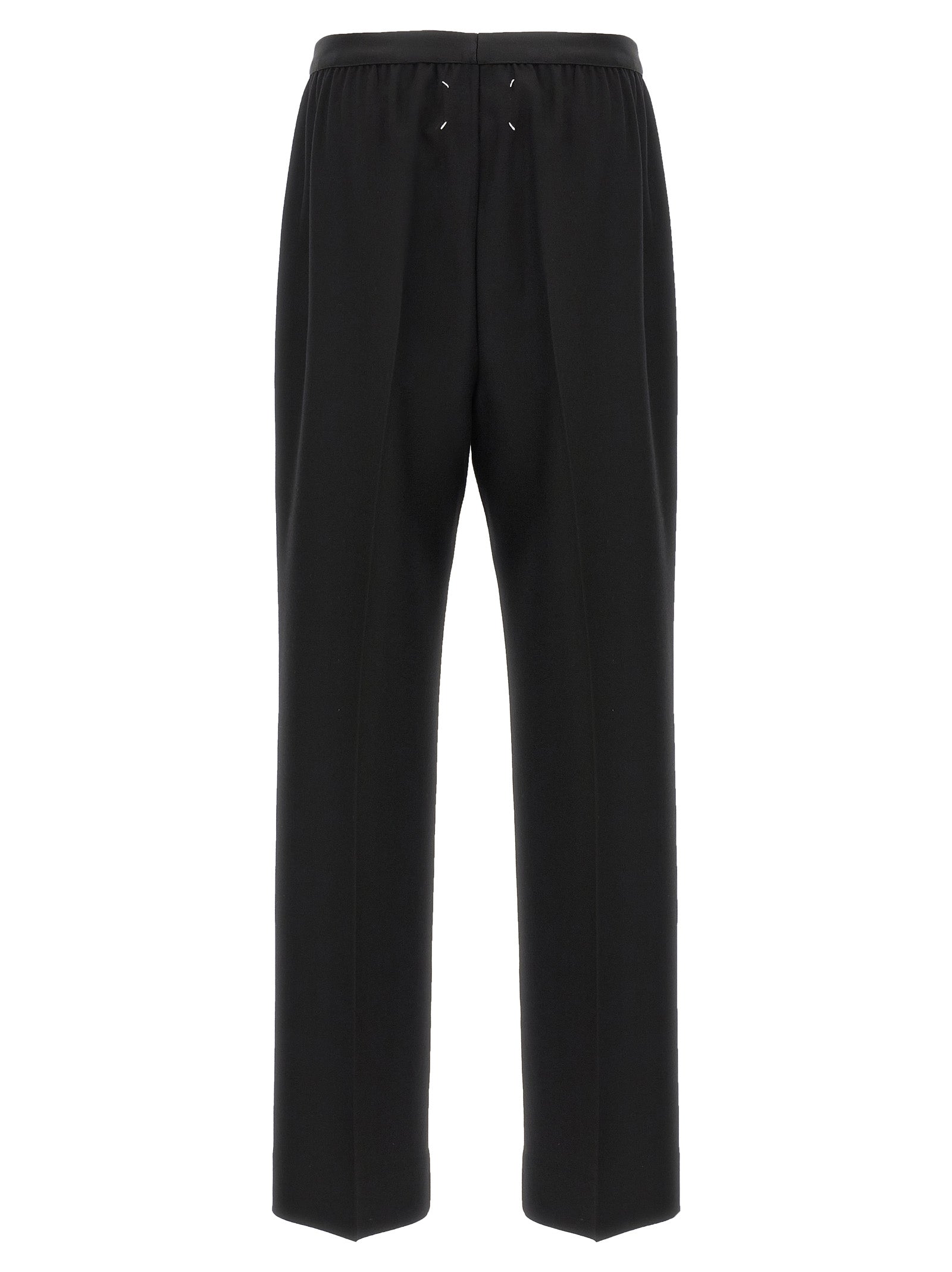 Maison Margiela Schwarze Hose aus reiner Schurwolle
