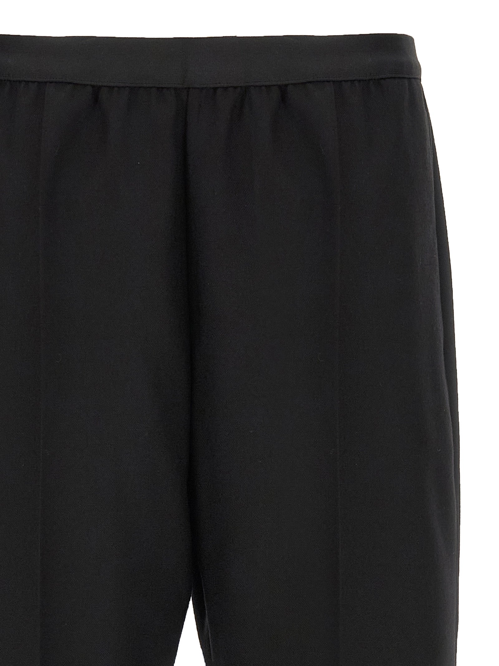 Maison Margiela Schwarze Hose aus reiner Schurwolle