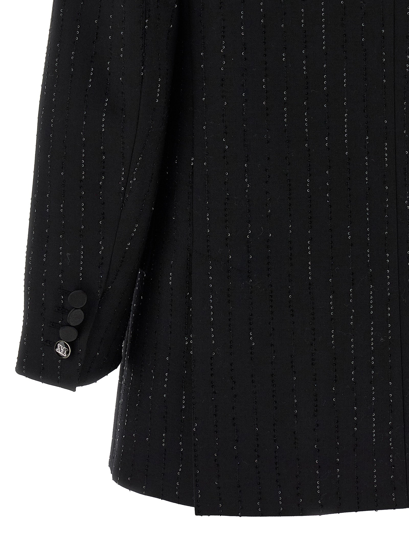 Max Mara Schwarzer Blazer aus reiner Schurwolle
