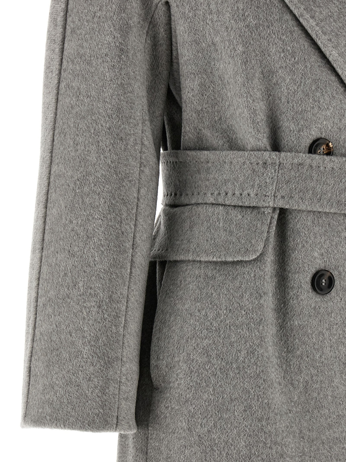 Max Mara Grauer Kaschmir-Mantel