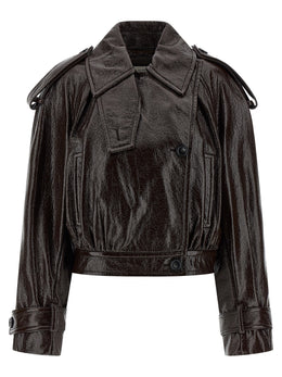 Sportmax Brauner Baumwollmantel
