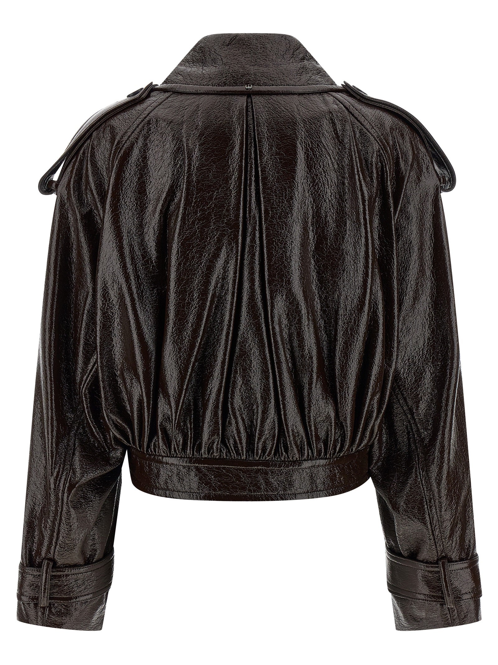 Sportmax Brauner Baumwollmantel