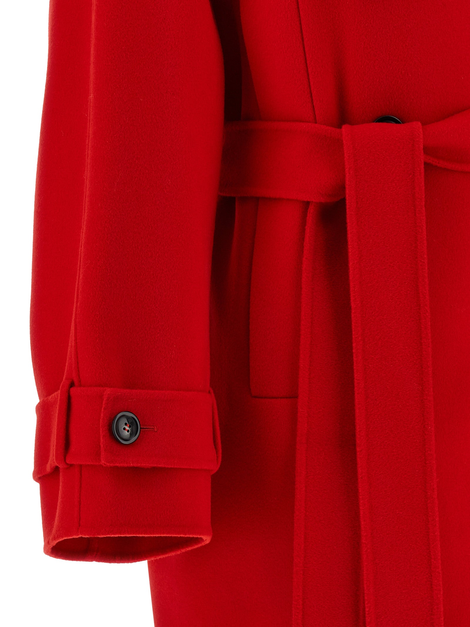 Sportmax Mehrfarbiger Mantel aus reiner Schurwolle