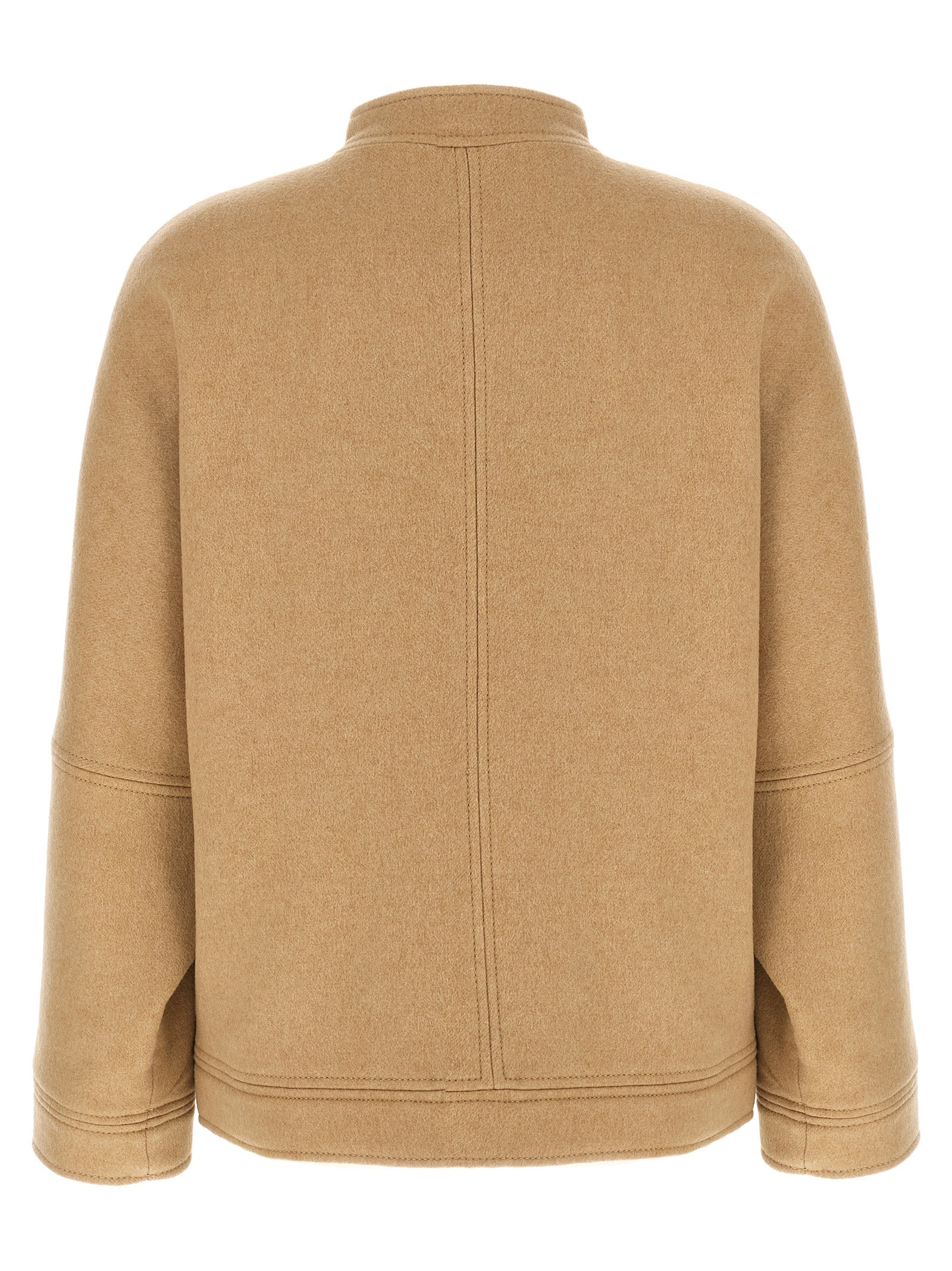 Max Mara Beige Kaschmir Bomberjacke