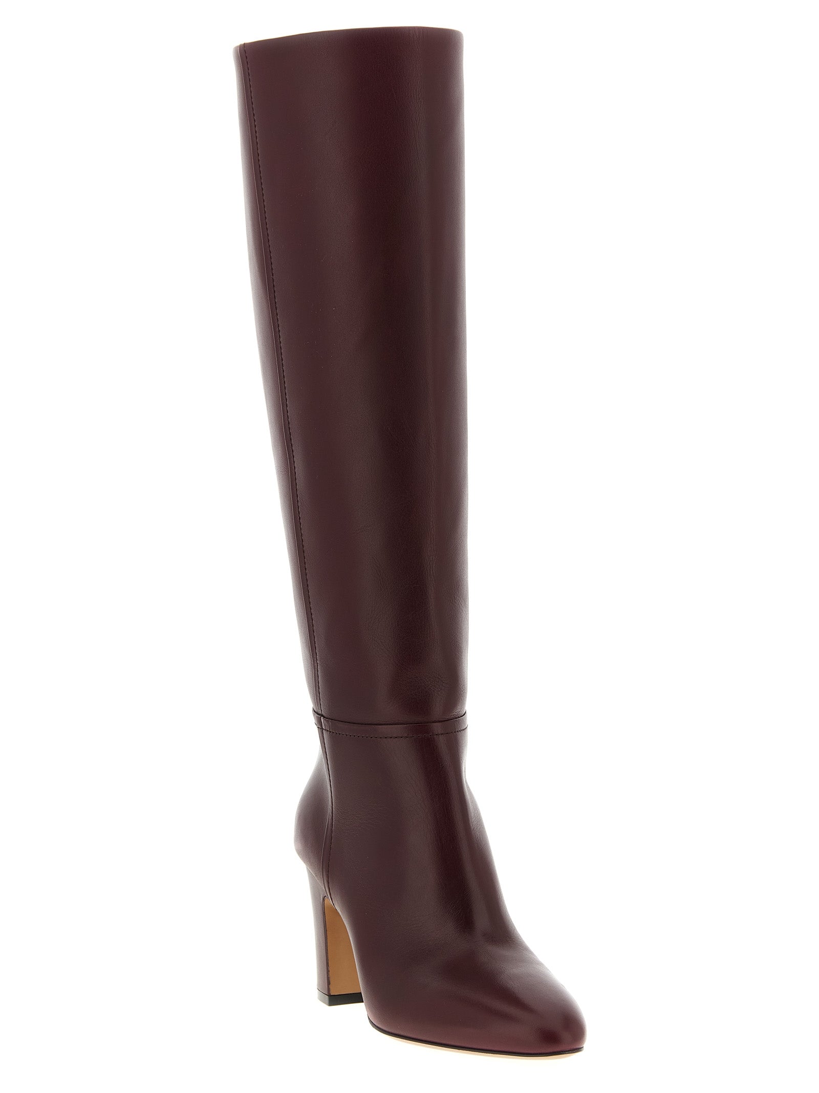 Paris Texas Overknee-Stiefel aus bordeauxrotem Leder