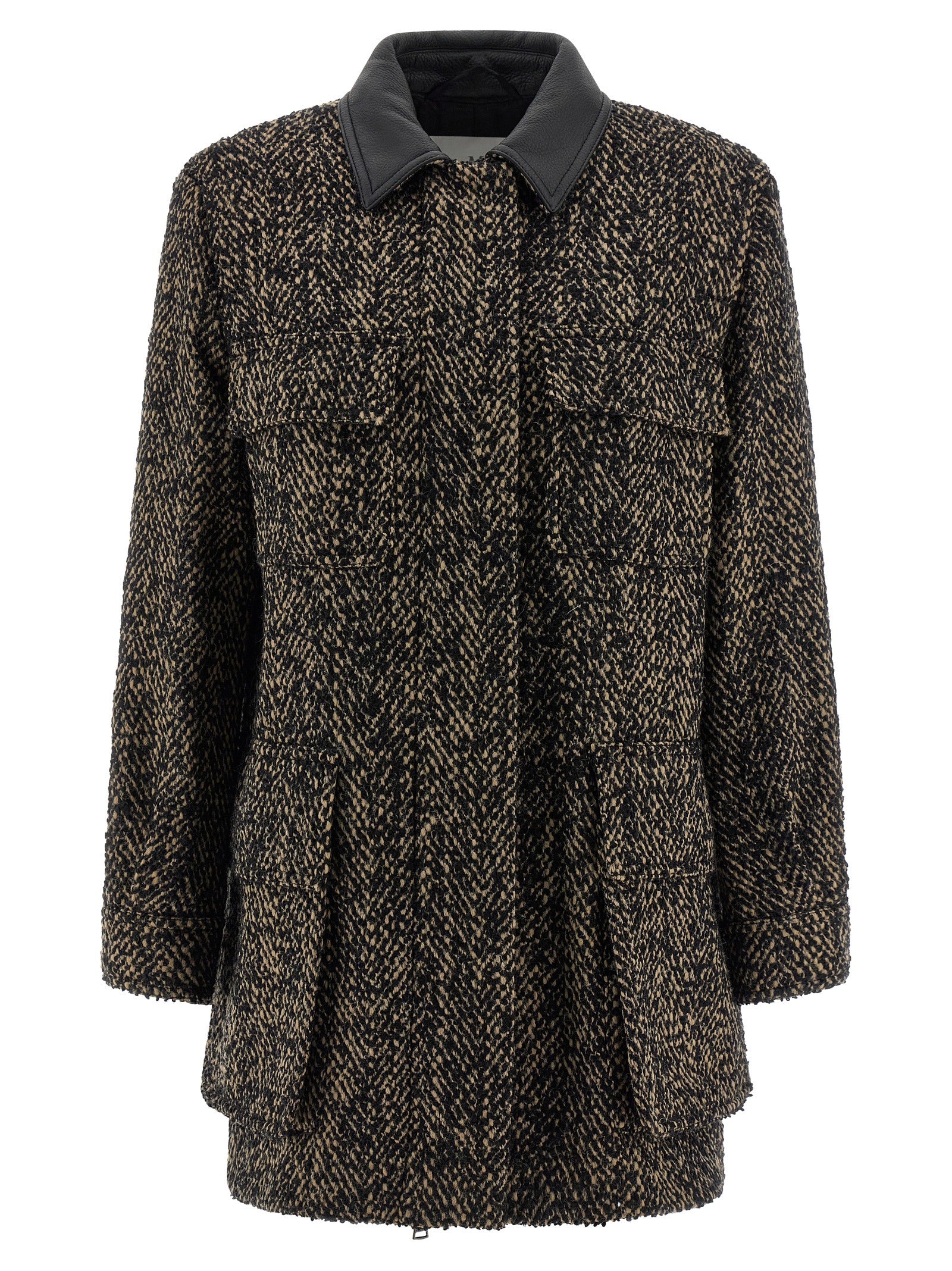 Max Mara Mehrfarbige Jacke aus reiner Schurwolle