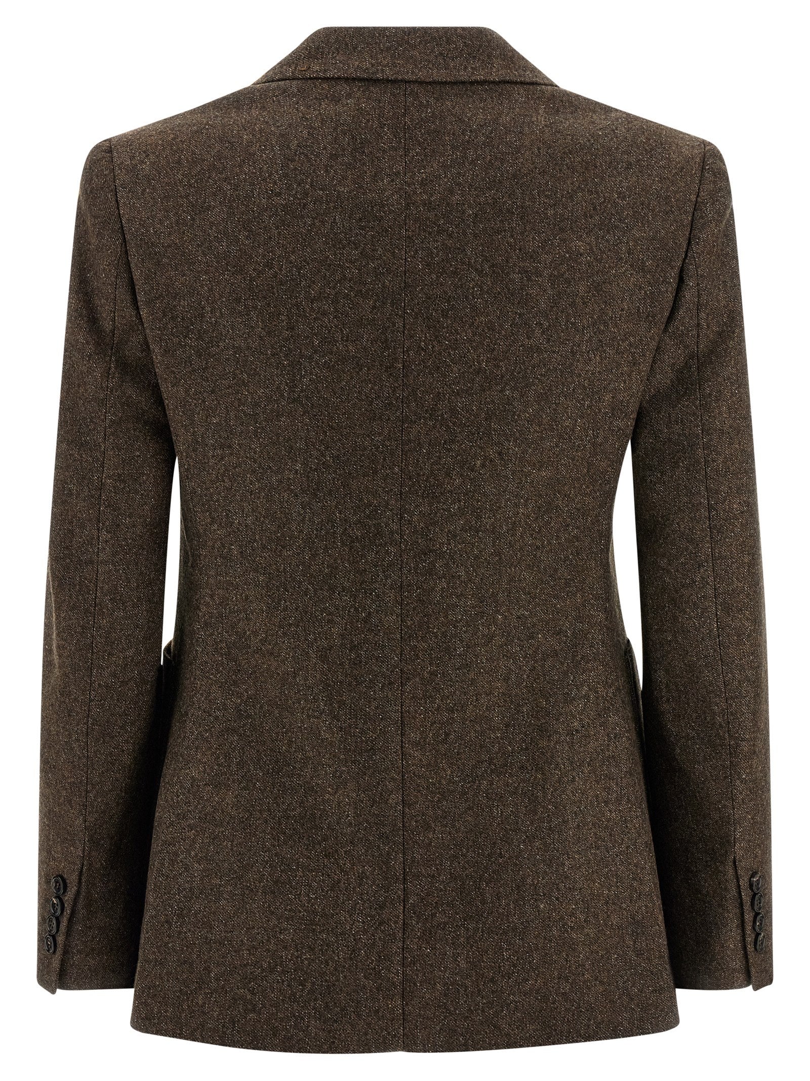 Max Mara Brauner Blazer aus reiner Schurwolle