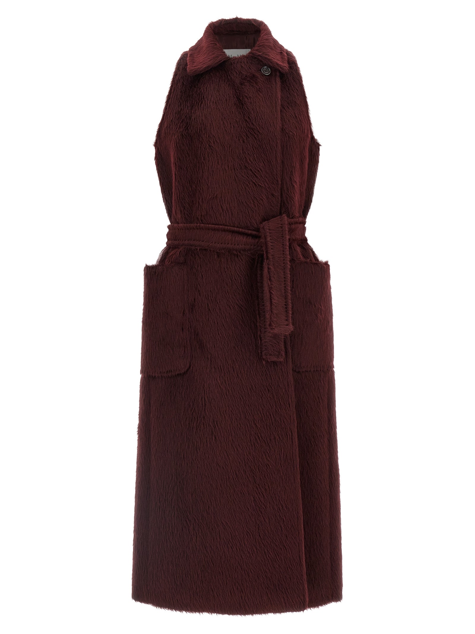 Max Mara Bordeaux Wollmantel